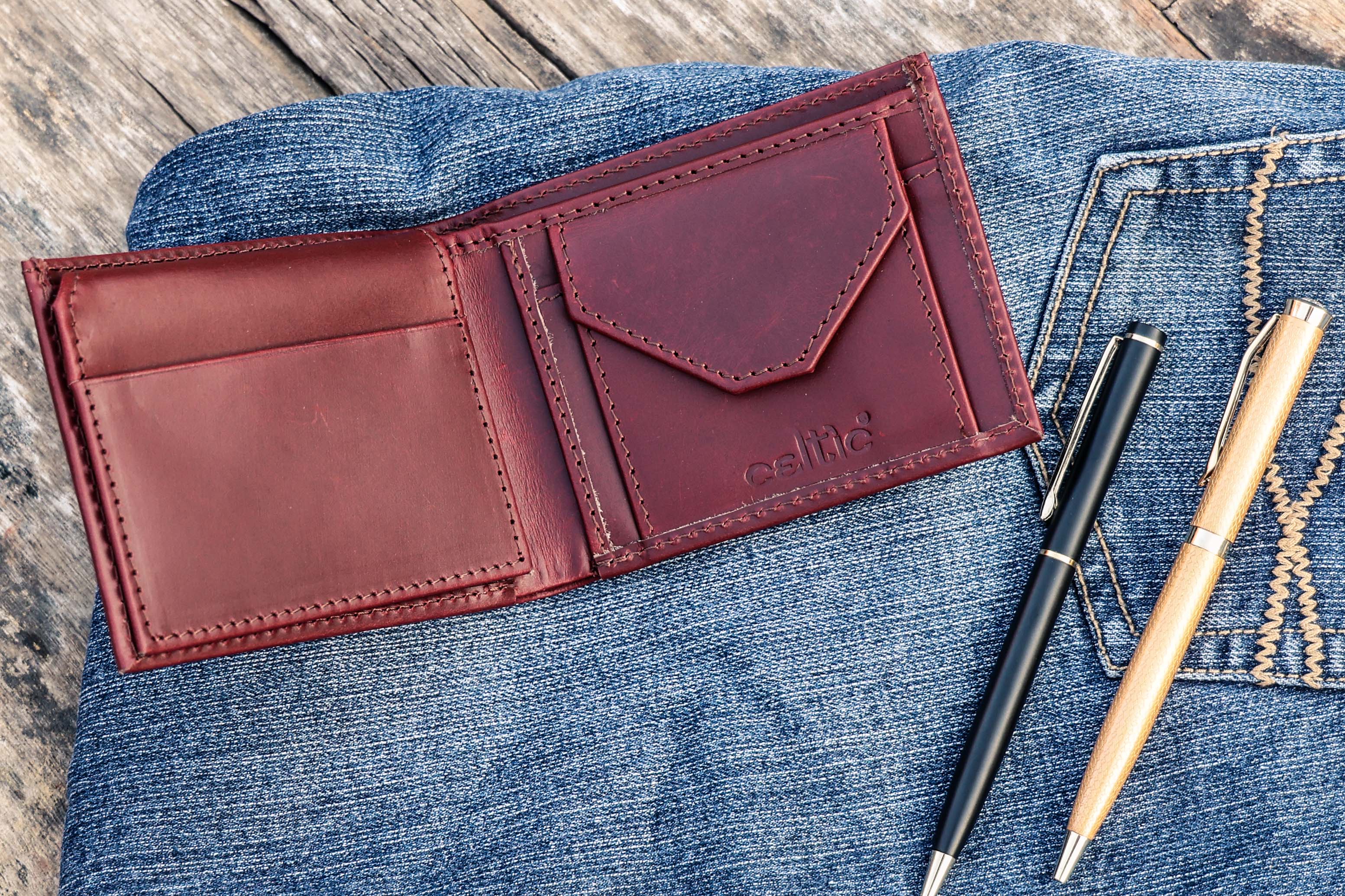 Handcrafted Leather Wallet & Trendy Printed Belt Combo Pack - Image 3