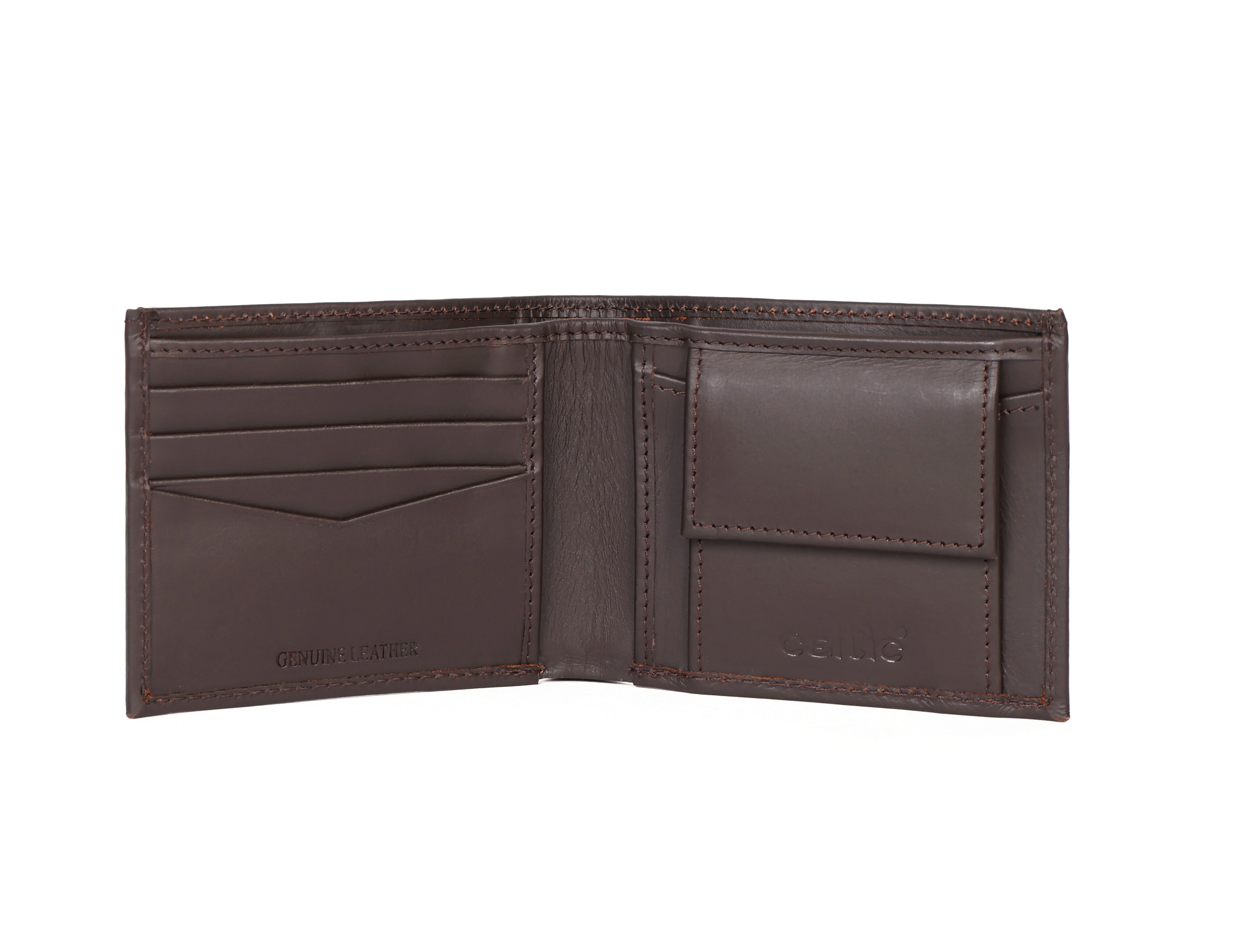 Celtic Genuine Leather Bi-Fold Wallet with Coin Pocket | Slim & Stylish Men’s Wallet - Image 3