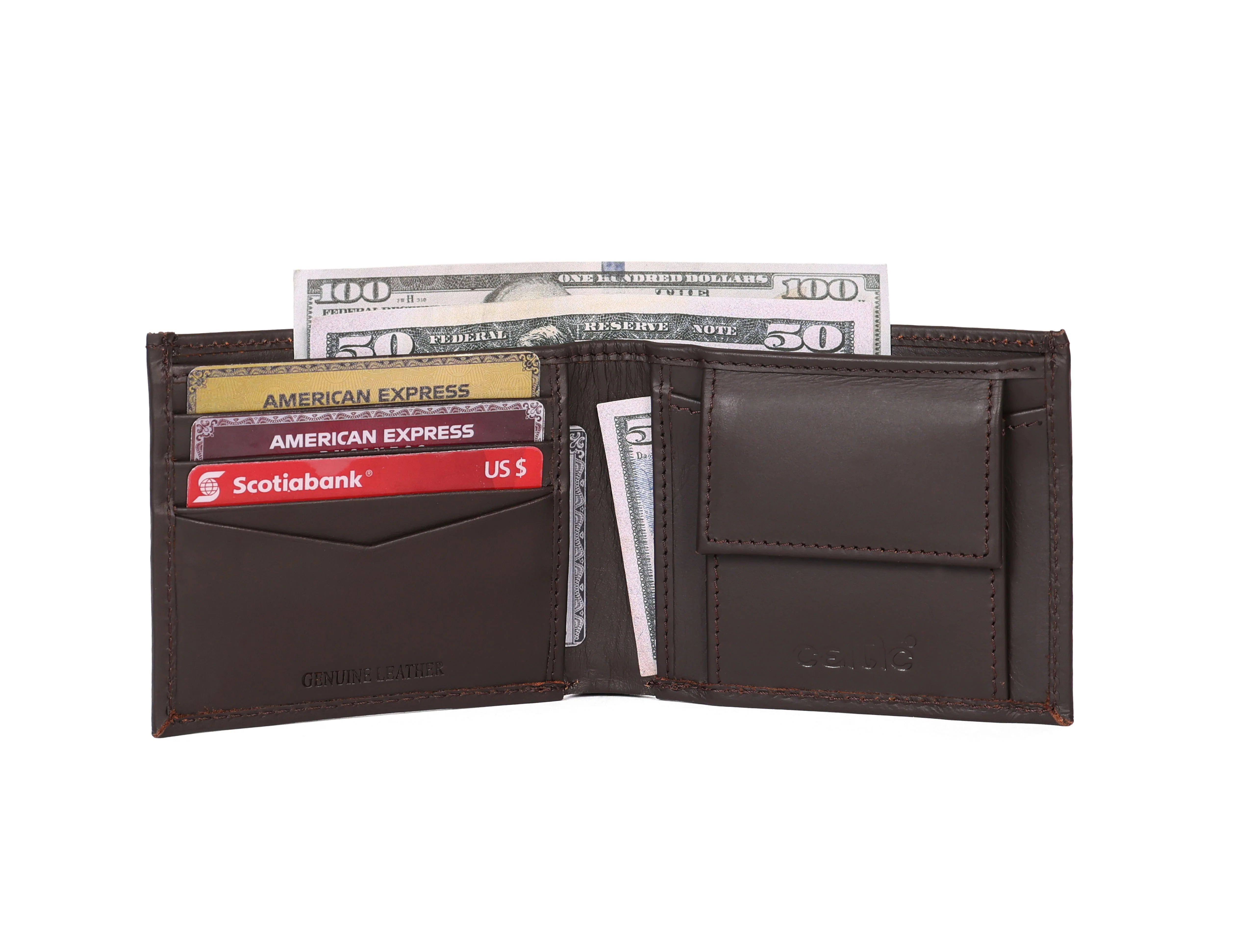 Celtic Genuine Leather Bi-Fold Wallet with Coin Pocket | Slim & Stylish Men’s Wallet - Image 5