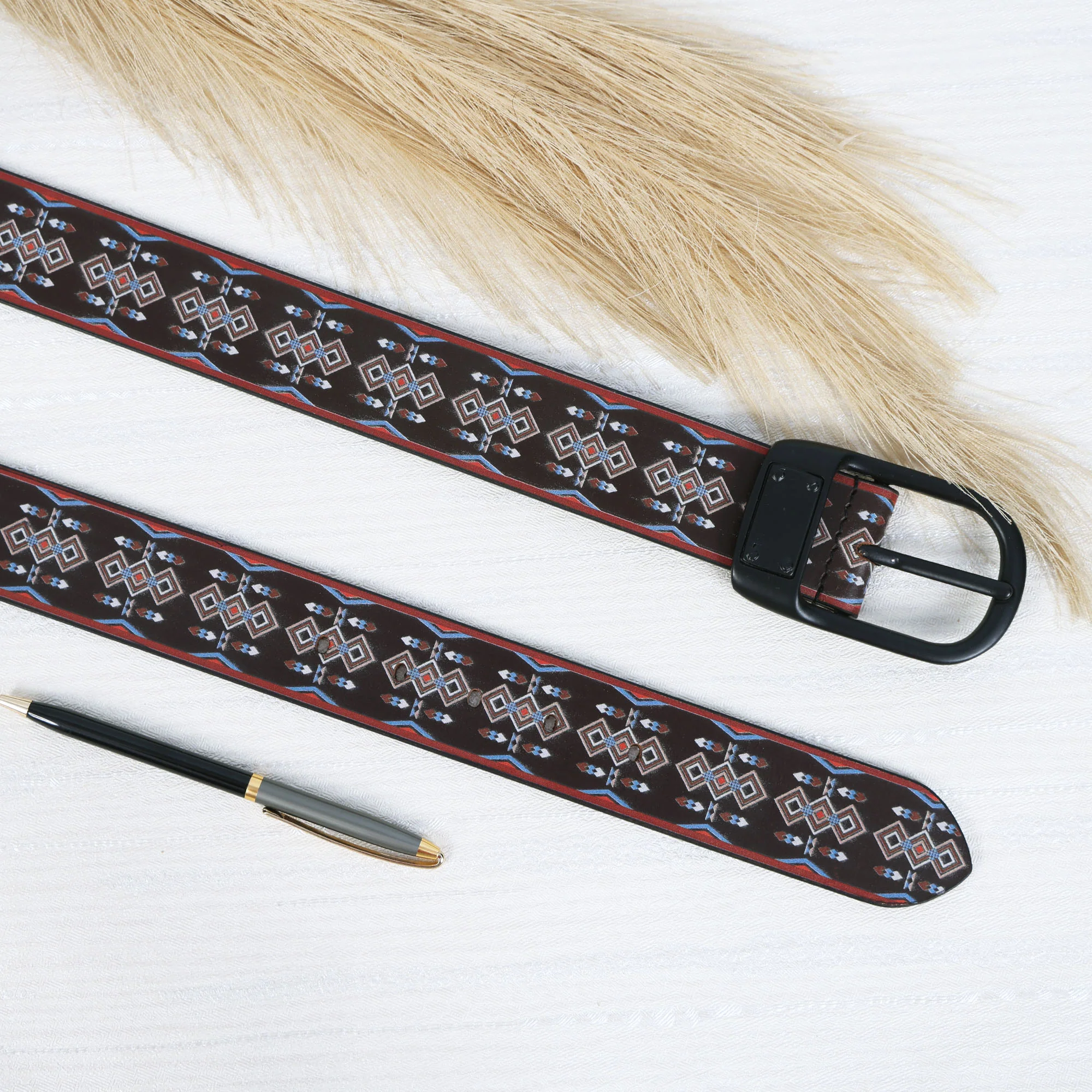 Leather Wallet & Printed Belt Combo Premium Gift Set for Men - Image 5