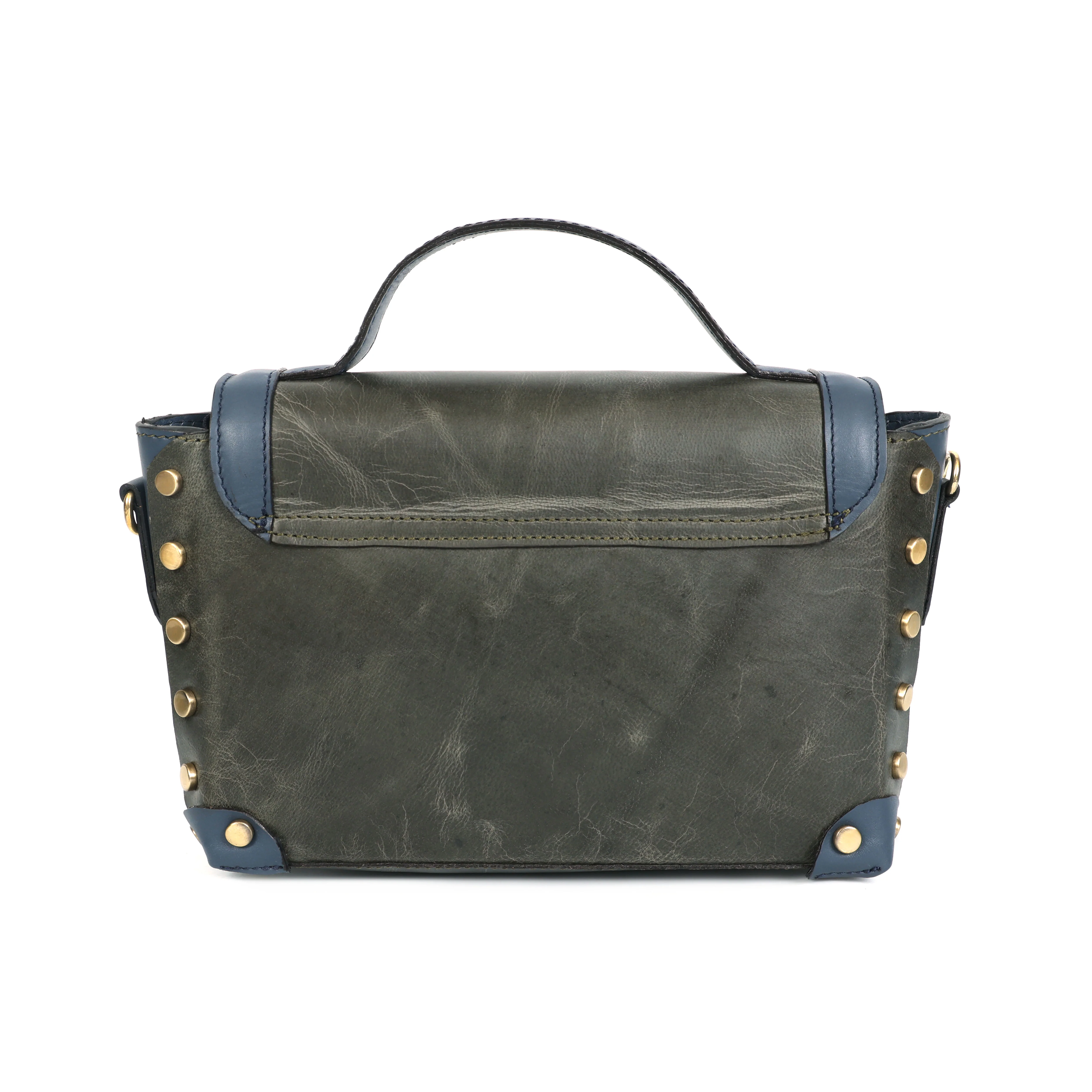 Premium Genuine  Leather  Crossbody HandBag with Top Handle,  & Adjustable Strap - Image 4