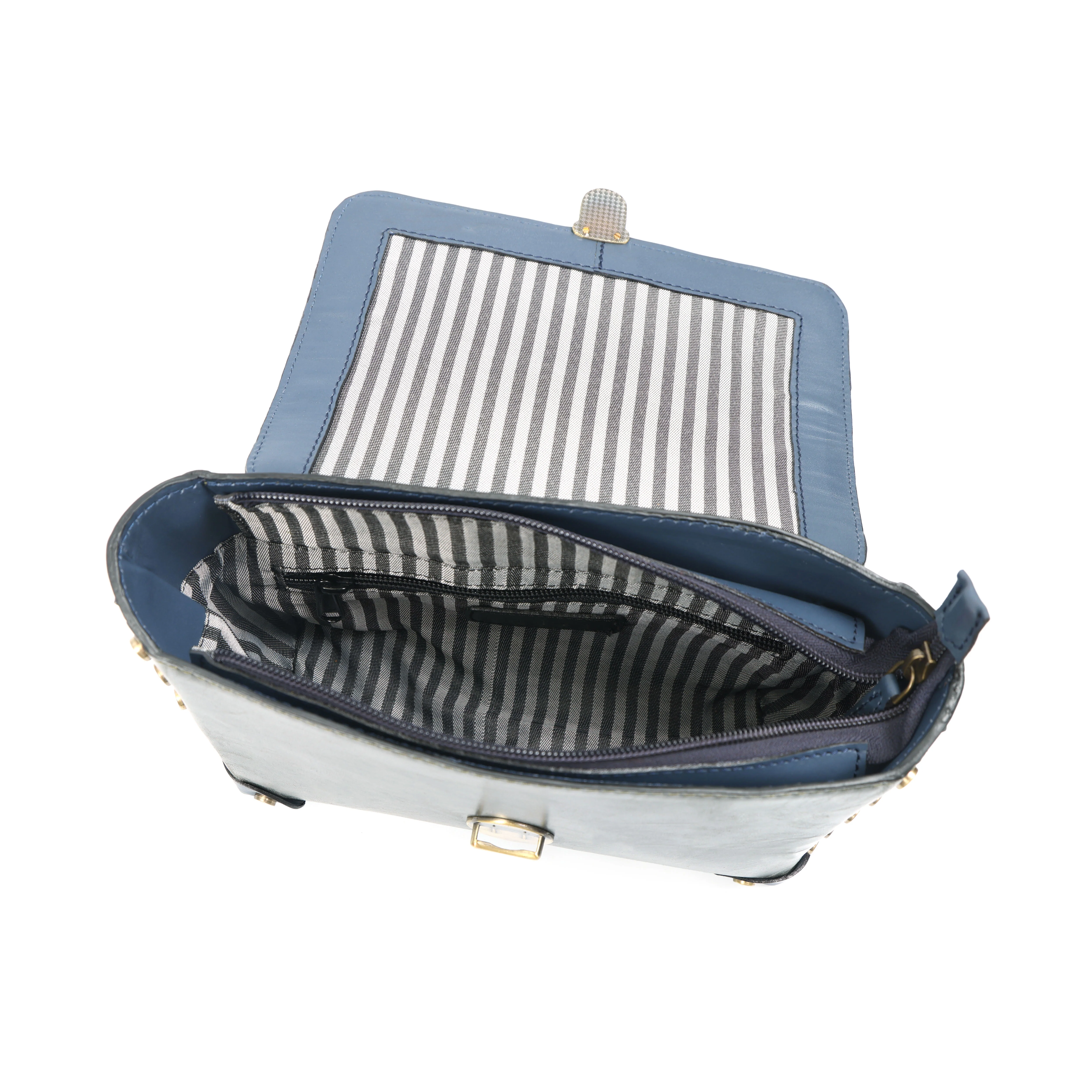 Premium Genuine  Leather  Crossbody HandBag with Top Handle,  & Adjustable Strap - Image 5