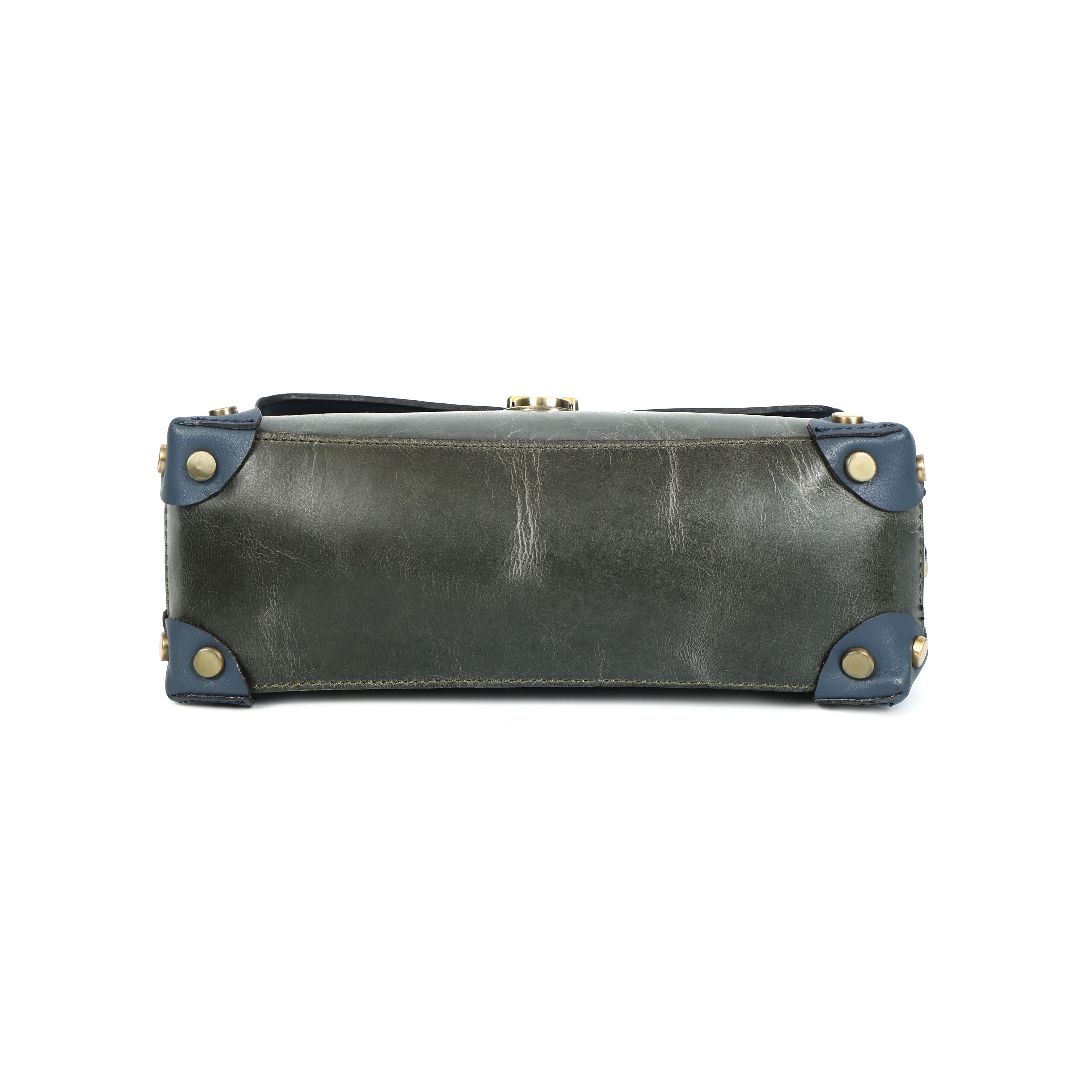 Premium Genuine  Leather  Crossbody HandBag with Top Handle,  & Adjustable Strap - Image 6