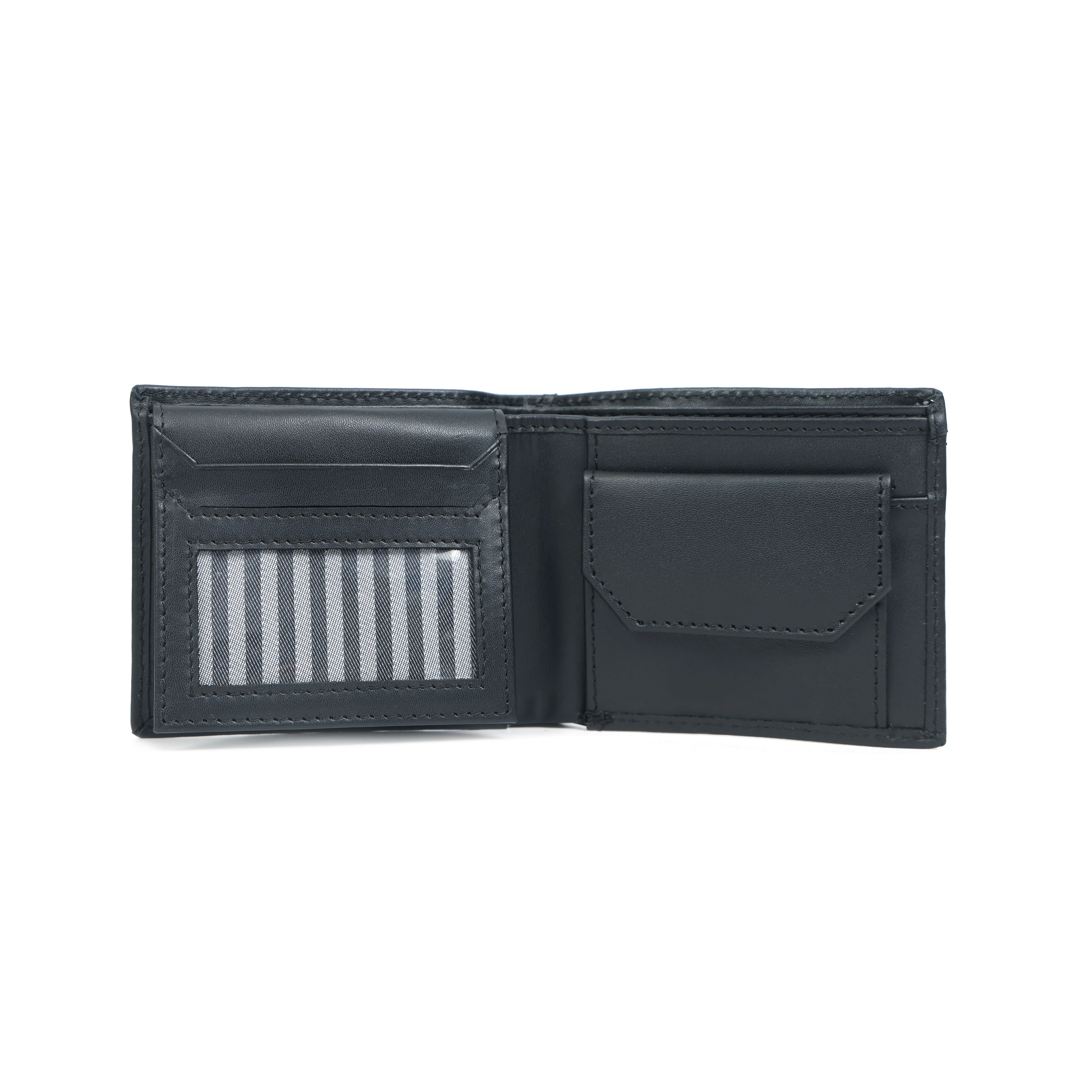 Men’??????s Black Bi-Fold Wallet with Visible Card Slots Art: LA-1436 - Image 6