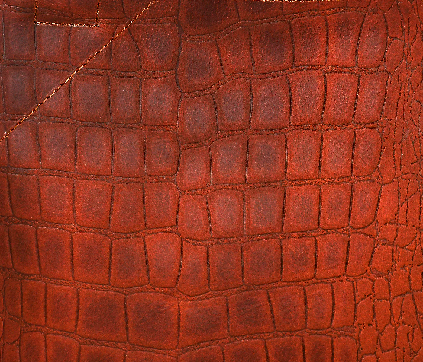 Croc-Texture Leather Tote Bag with Spacious Interior and Dual Shoulder Handles - Image 22