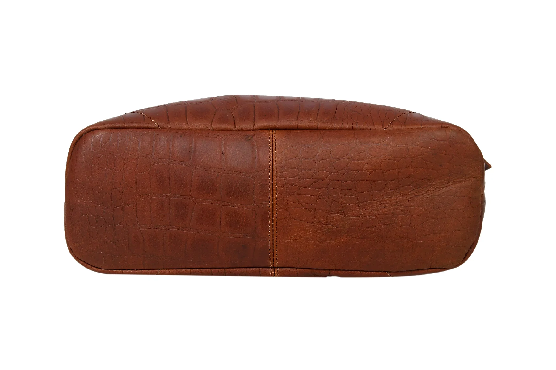 Croc-Texture Leather Tote Bag with Spacious Interior and Dual Shoulder Handles - Image 23