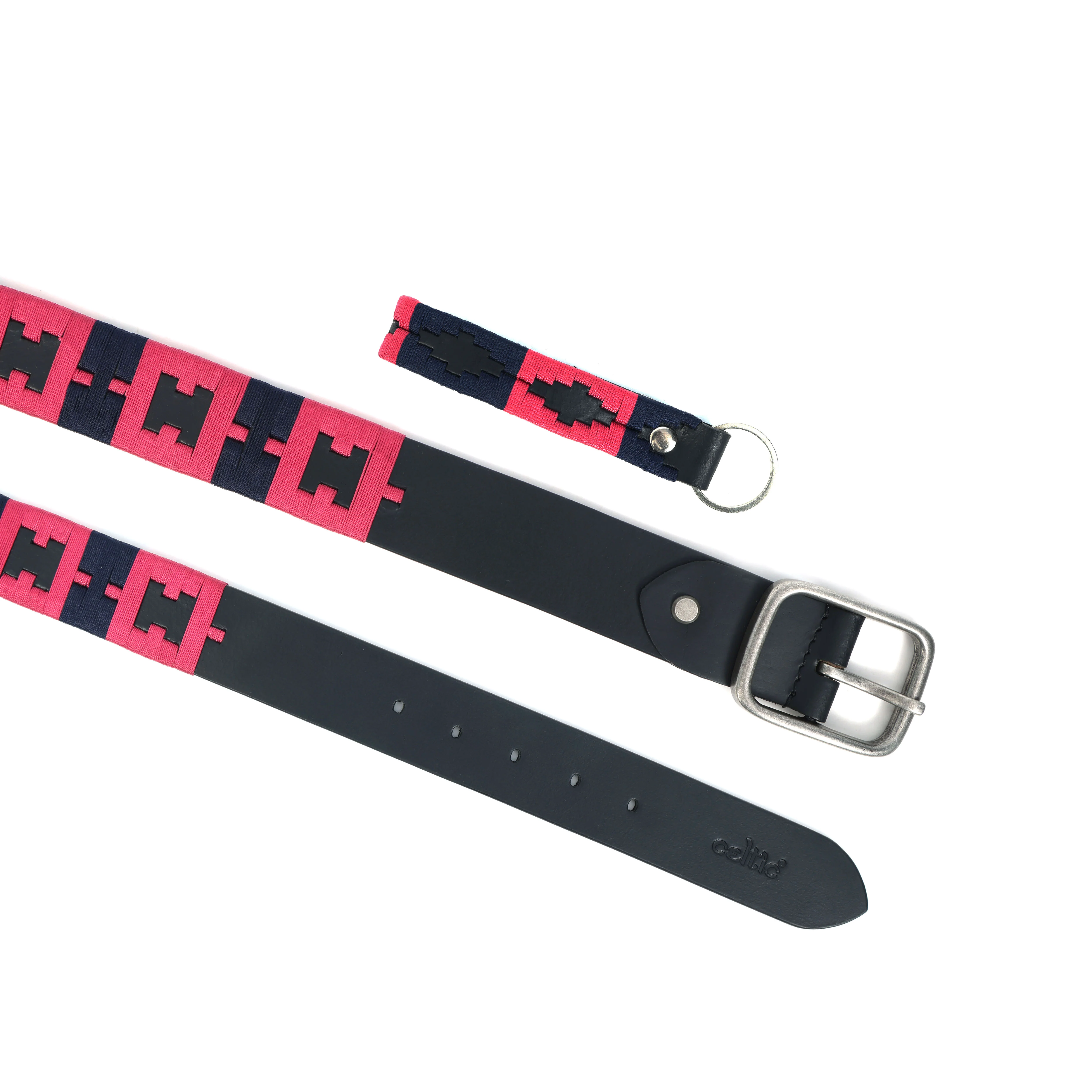 Unisex Handcrafted Tribal Pattern Canvas Leather Belt Stylish Casual Wear Accessory - Image 2