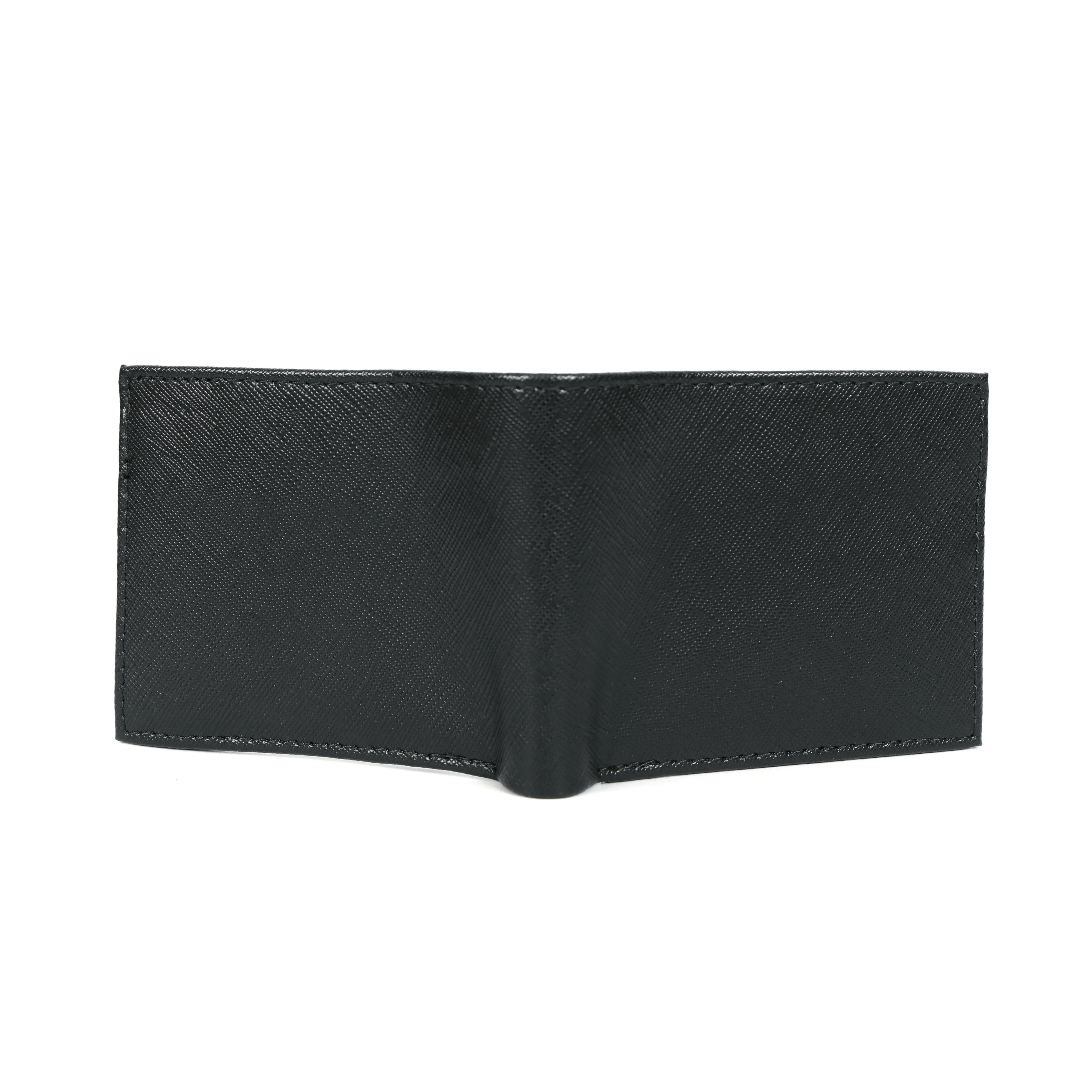 Premium  Genuine Leather Bi-Fold Wallet with Flip ID Window & Coin Pocket - Image 5