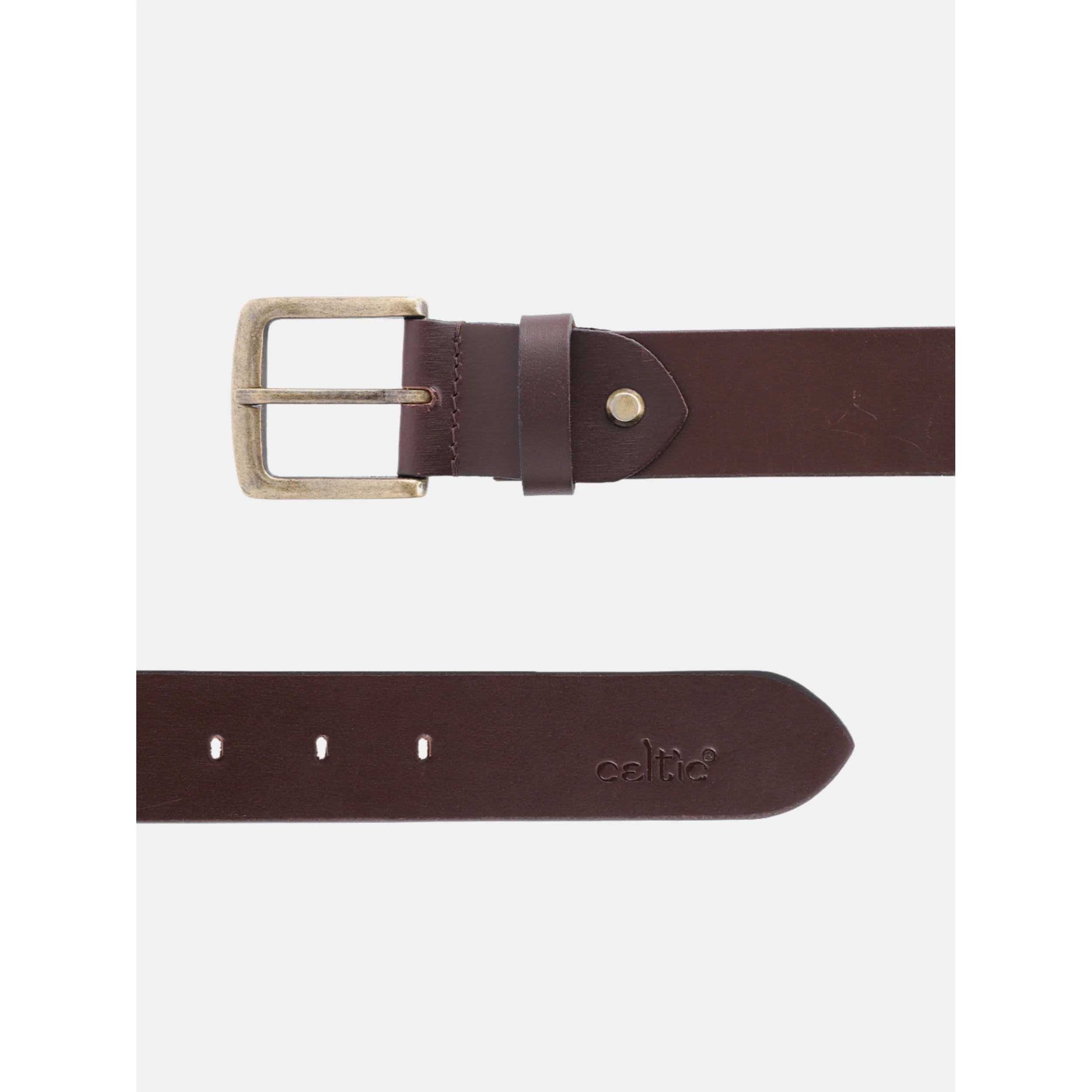 Unisex Handcrafted Woven Leather Belt With Geometric Pattern And Antique Buckle Design - Image 4