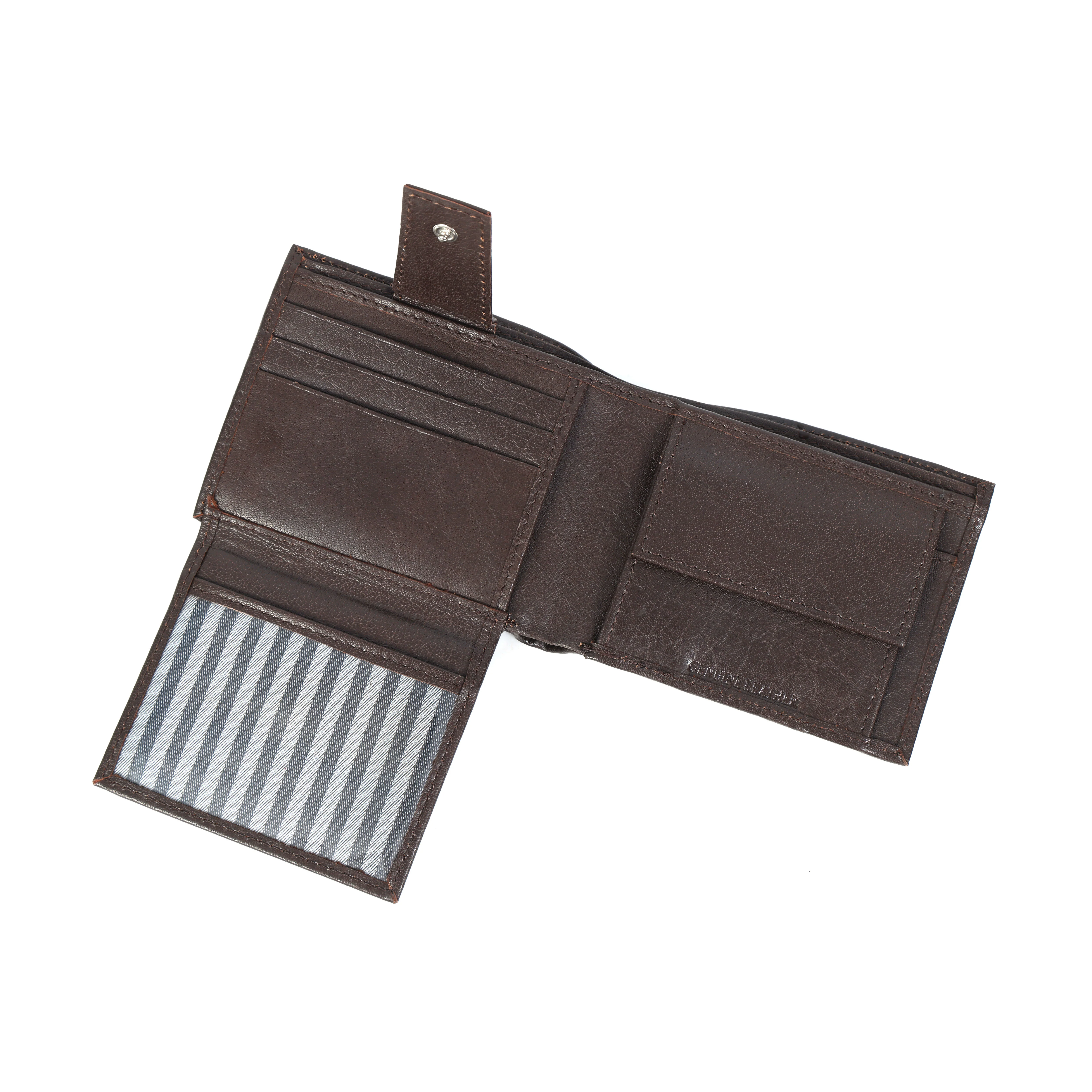 Premium Vintage Brown Genuine Leather Card Holder Wallet Slim & Stylish - Image 3