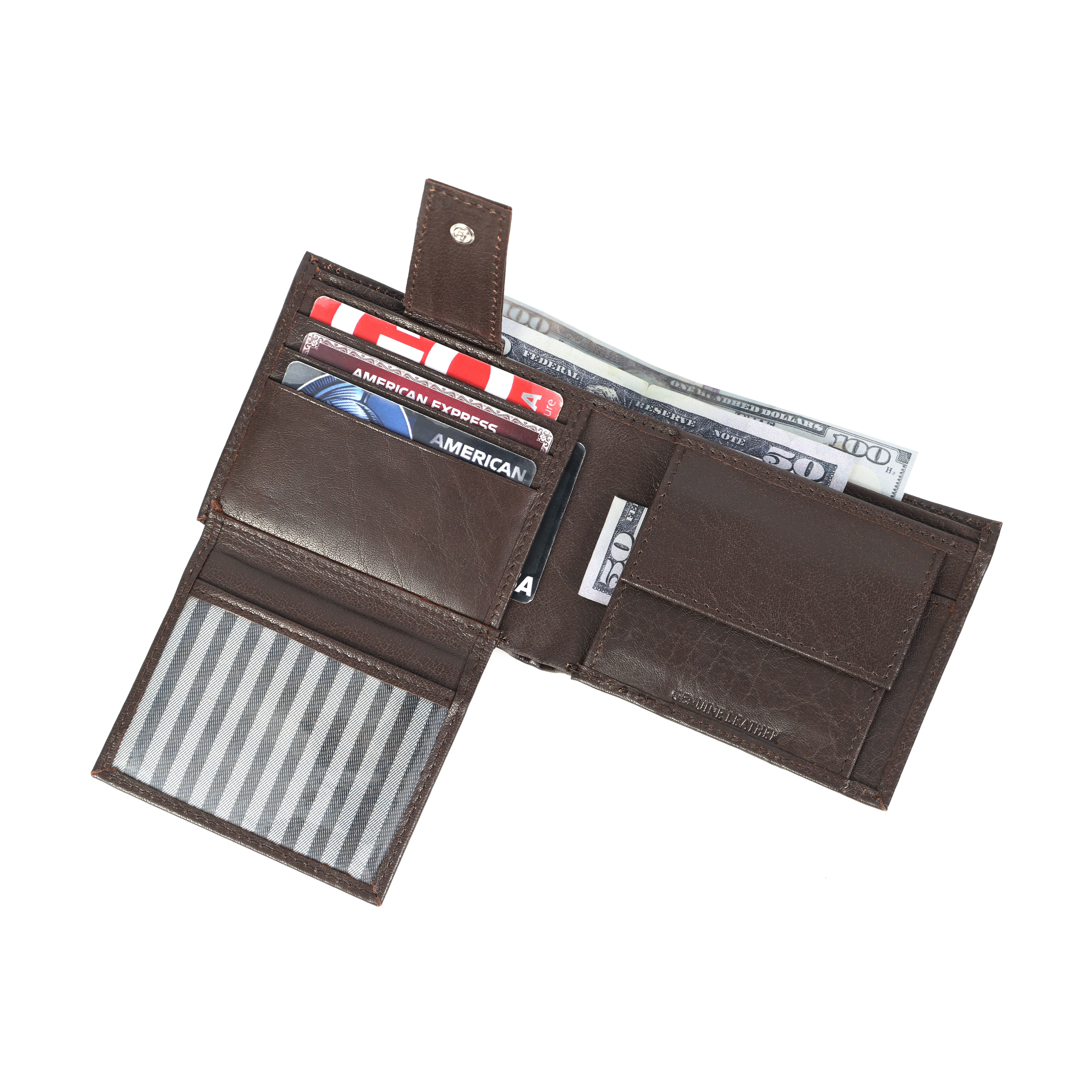 Premium Vintage Brown Genuine Leather Card Holder Wallet Slim & Stylish - Image 5