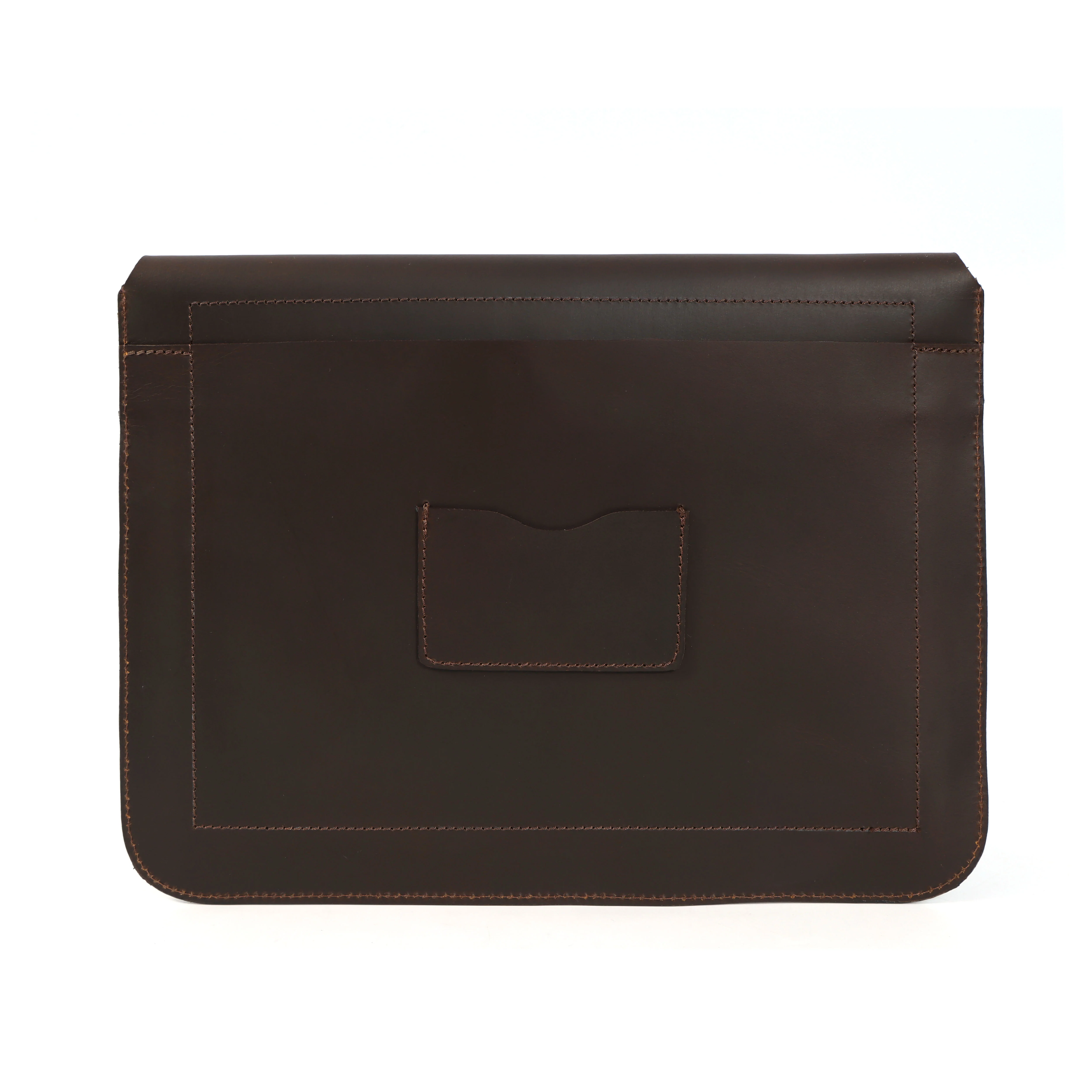 Premium Genuine Leather iPad Sleeve with Magnetic Flap Closure & Soft Suede Lining - Image 10