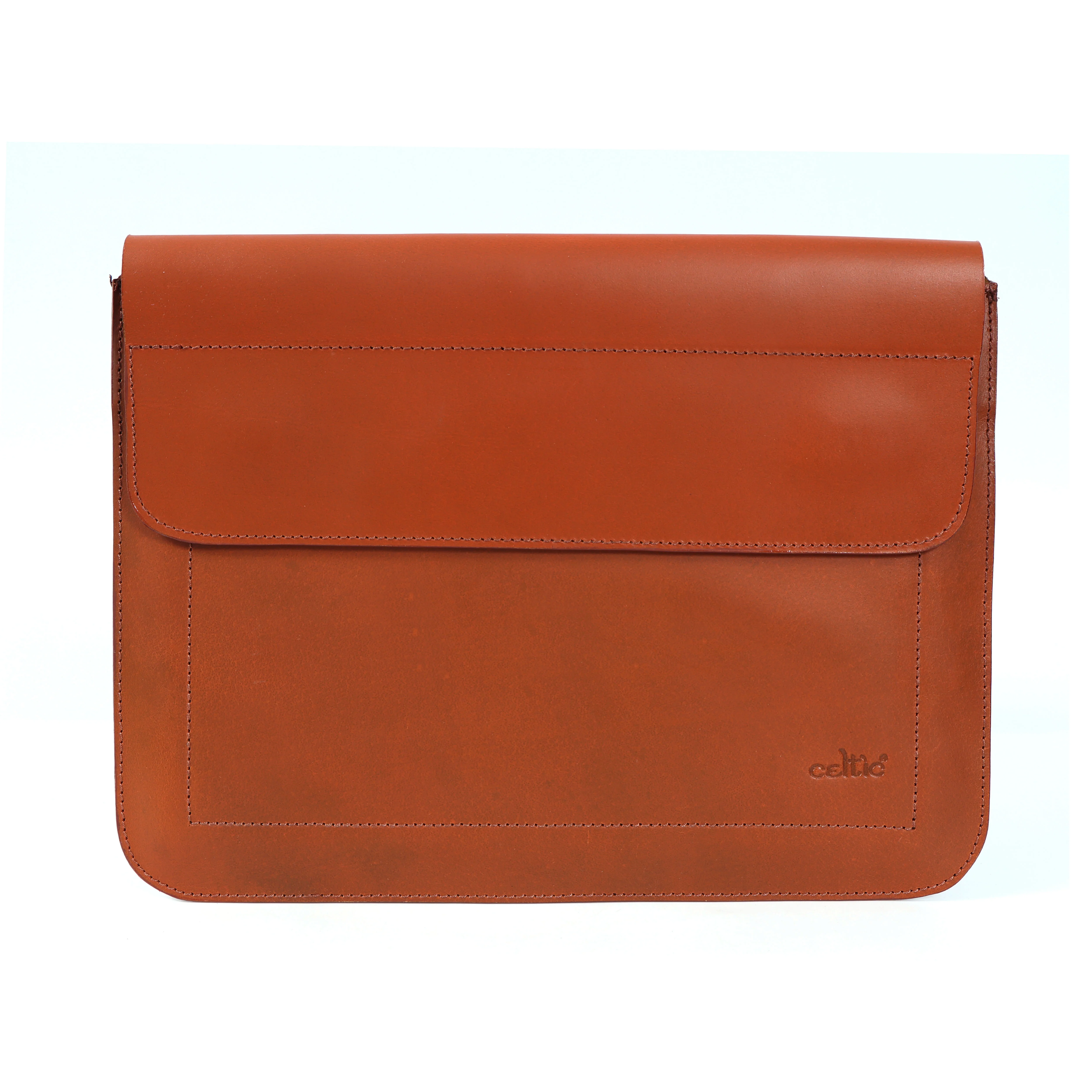 Premium Genuine Leather iPad Sleeve with Magnetic Flap Closure & Soft Suede Lining - Image 15