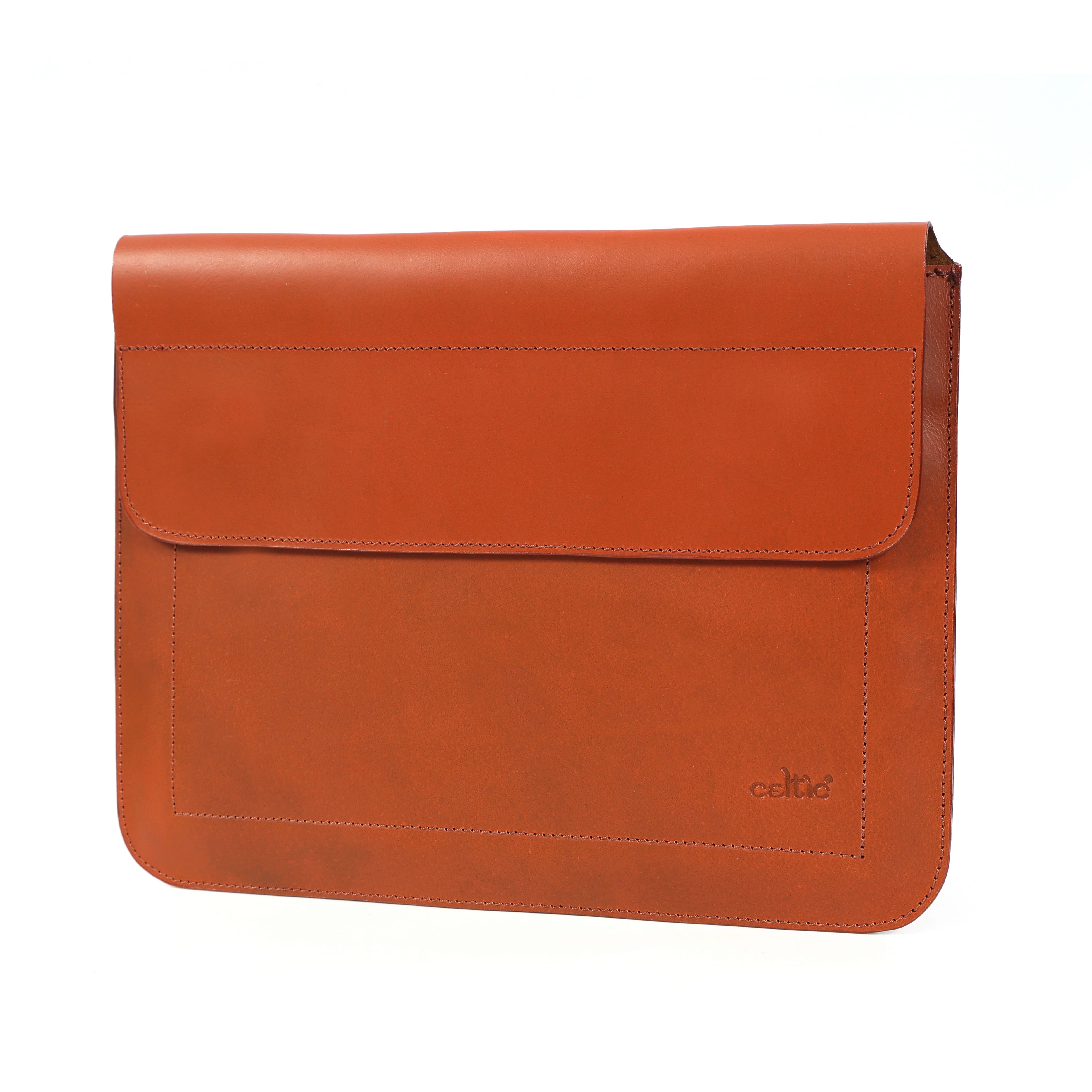 Premium Genuine Leather iPad Sleeve with Magnetic Flap Closure & Soft Suede Lining - Image 18