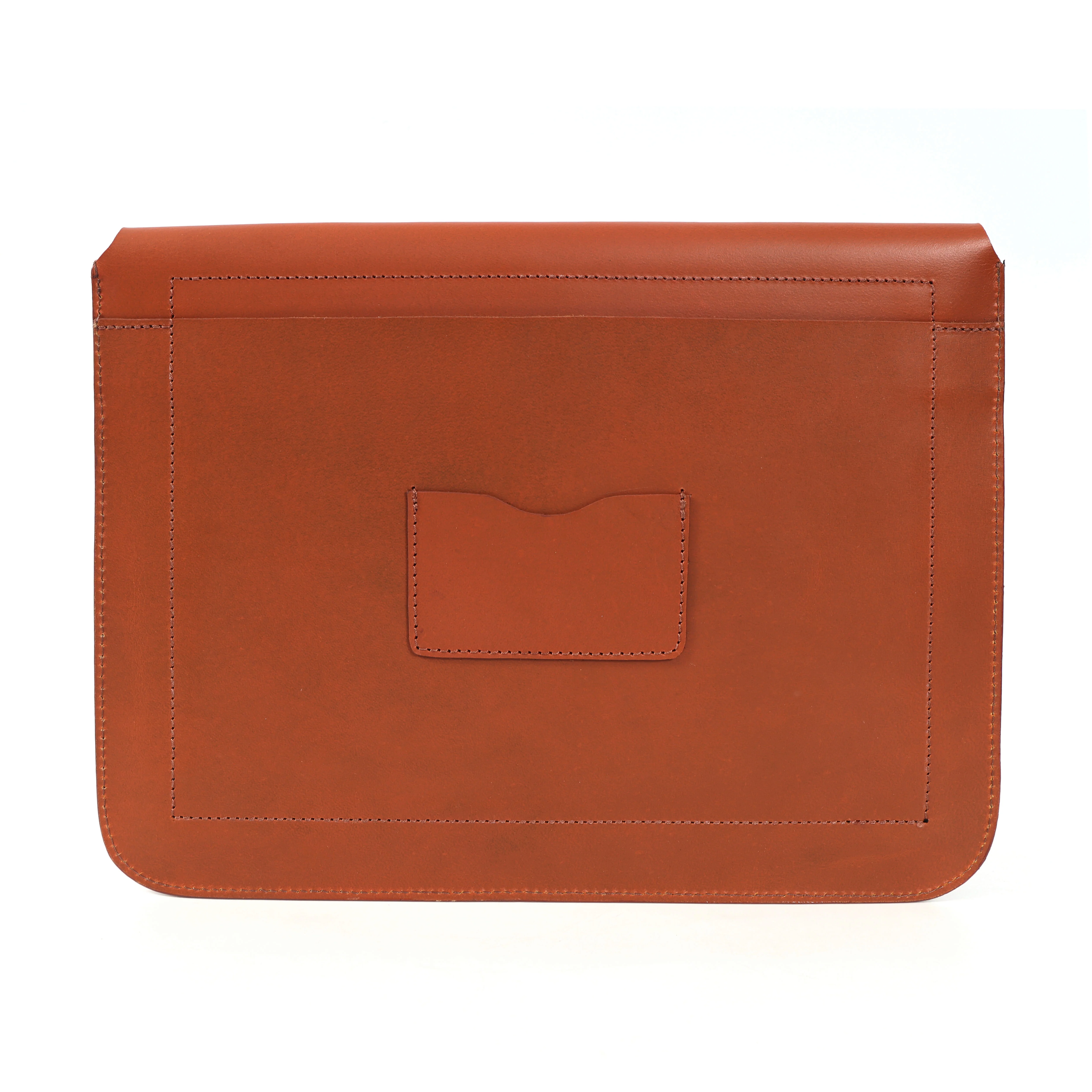 Premium Genuine Leather iPad Sleeve with Magnetic Flap Closure & Soft Suede Lining - Image 20