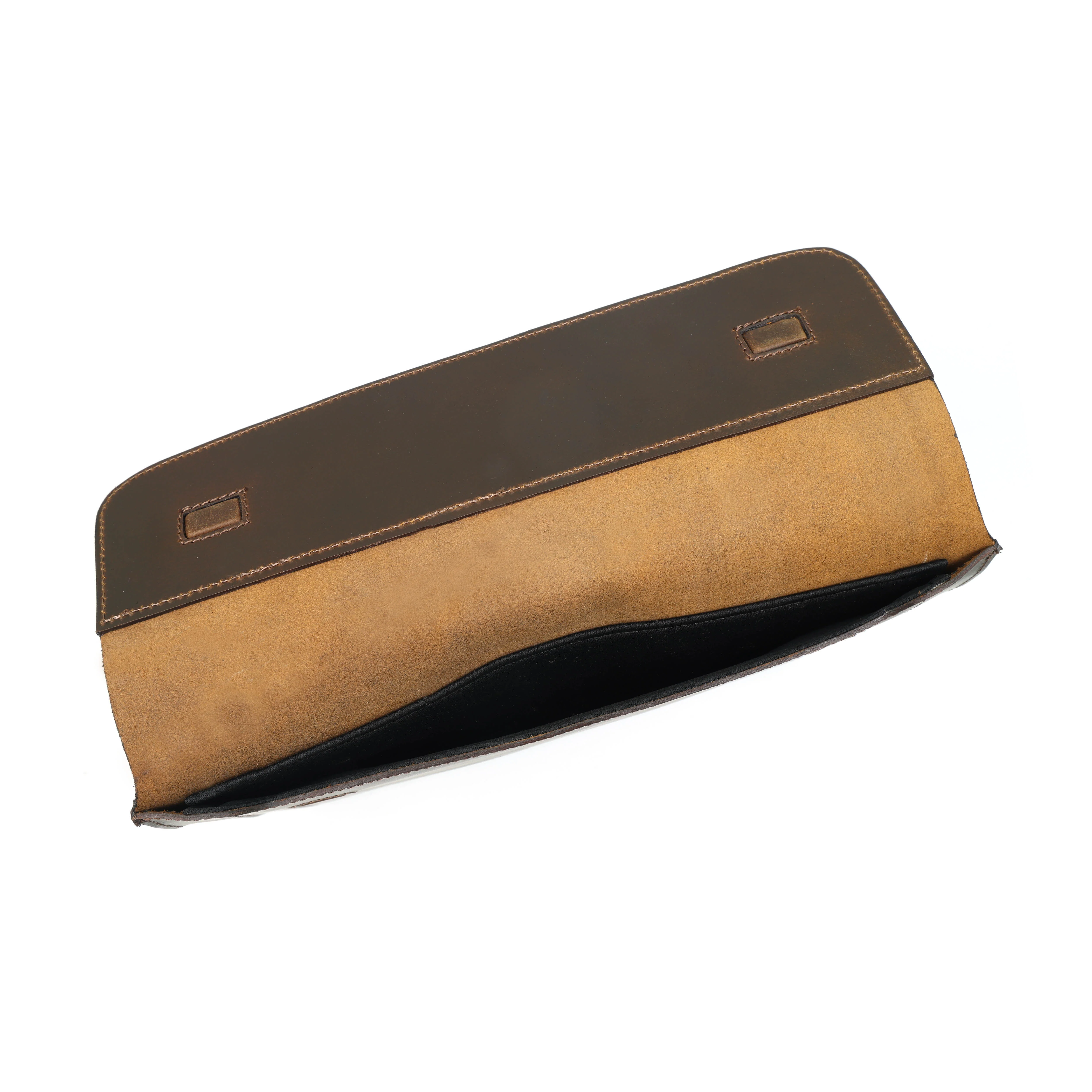 Premium Genuine Leather iPad Sleeve with Magnetic Flap Closure & Soft Suede Lining - Image 6