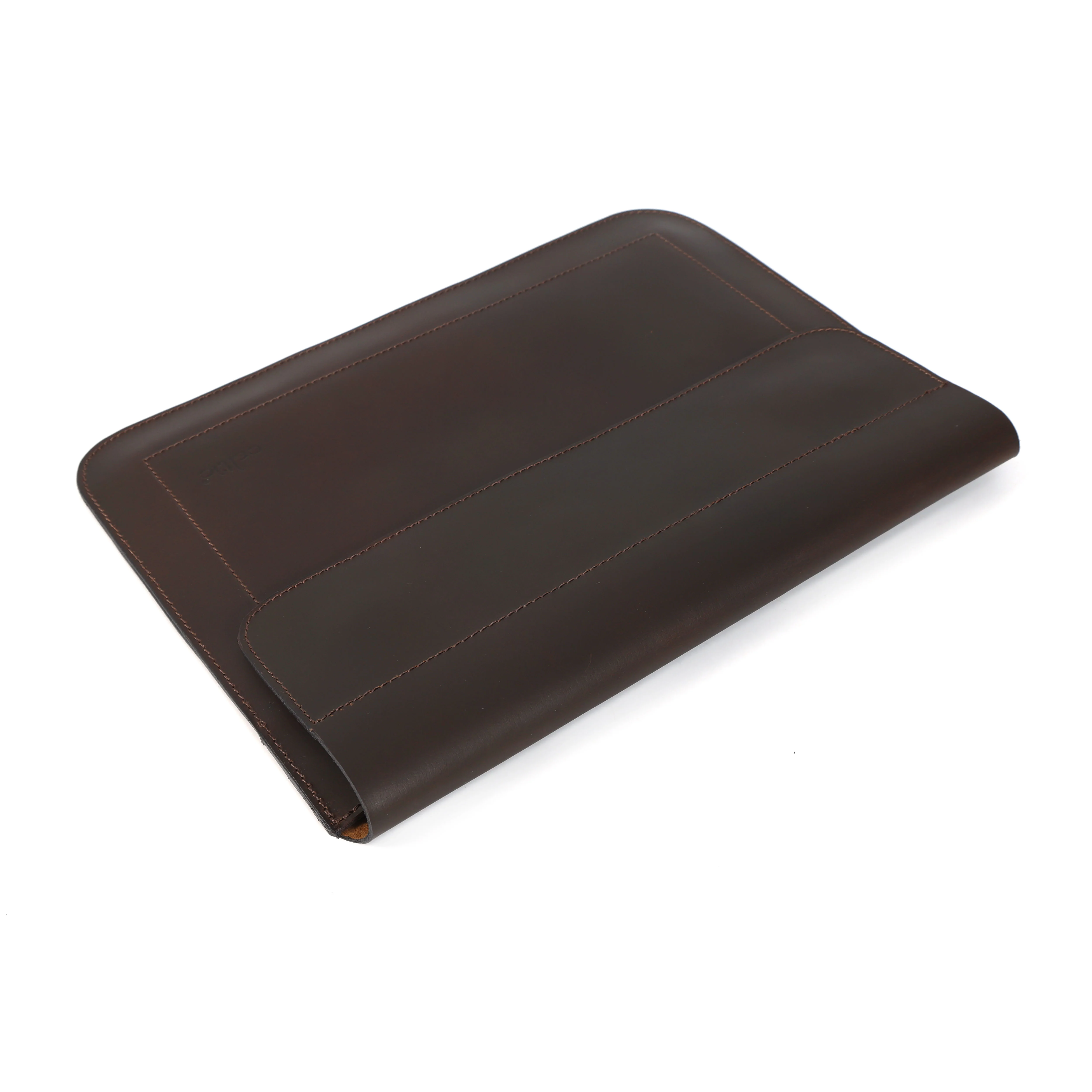 Premium Genuine Leather iPad Sleeve with Magnetic Flap Closure & Soft Suede Lining - Image 8