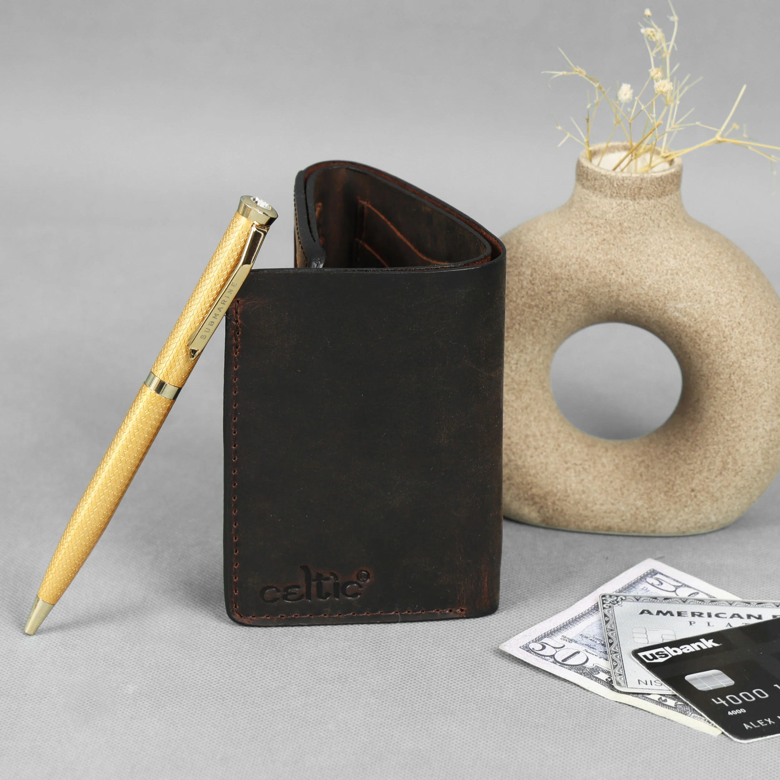 Premium Handcrafted Leather Wallet & Belt Combo Mens Luxury Gift Set - Image 6