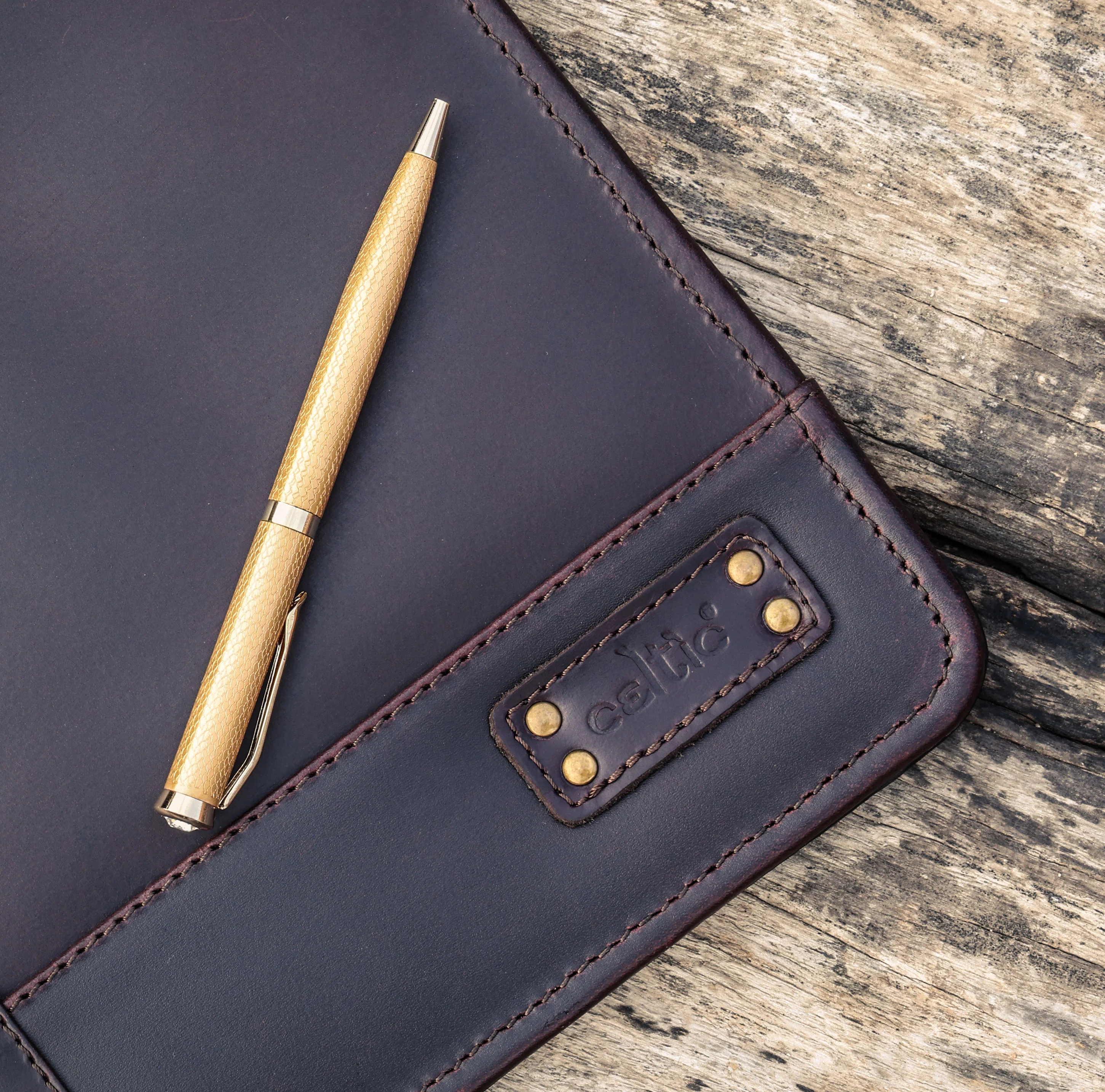 Premium Leather Organizer Folder with Zipper - Image 6