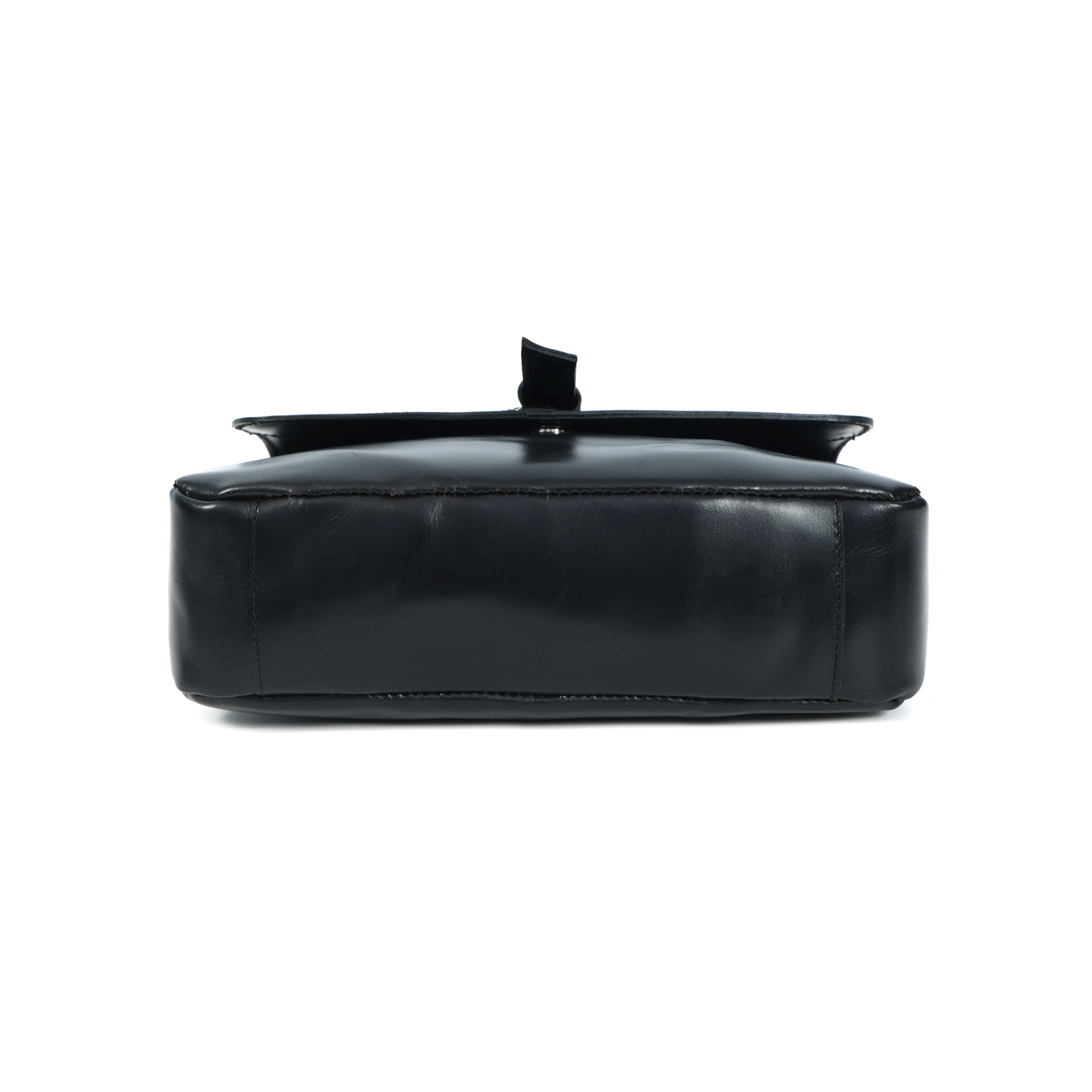 Premium Genuine Leather Sling Bag with Flap Closure, & Adjustable Strap - Image 5