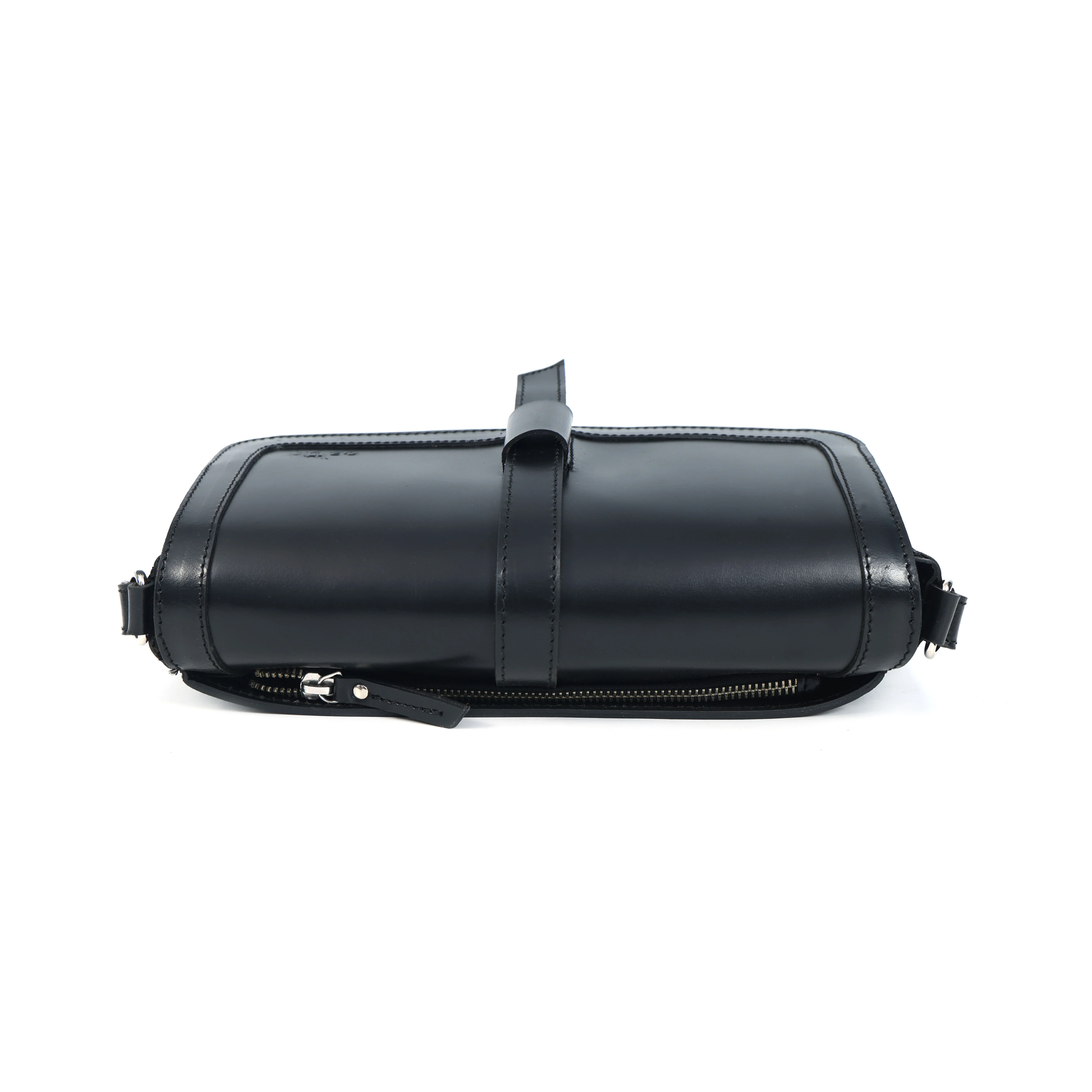 Premium Genuine Leather Sling Bag with Flap Closure, & Adjustable Strap - Image 6