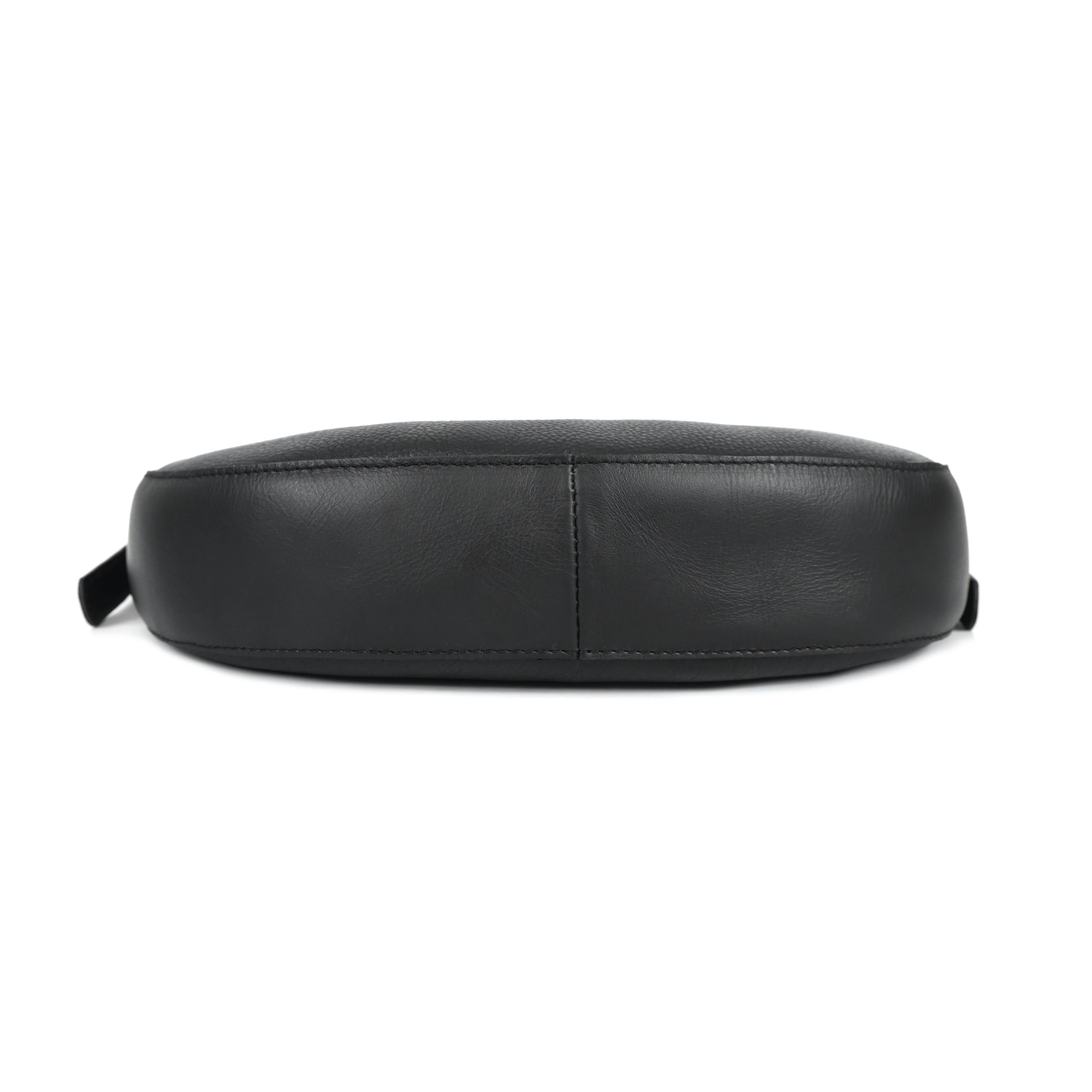 Premium Genuine Leather Hobo Shoulder Bag with Adjustable Strap & Zip Closure - Image 6