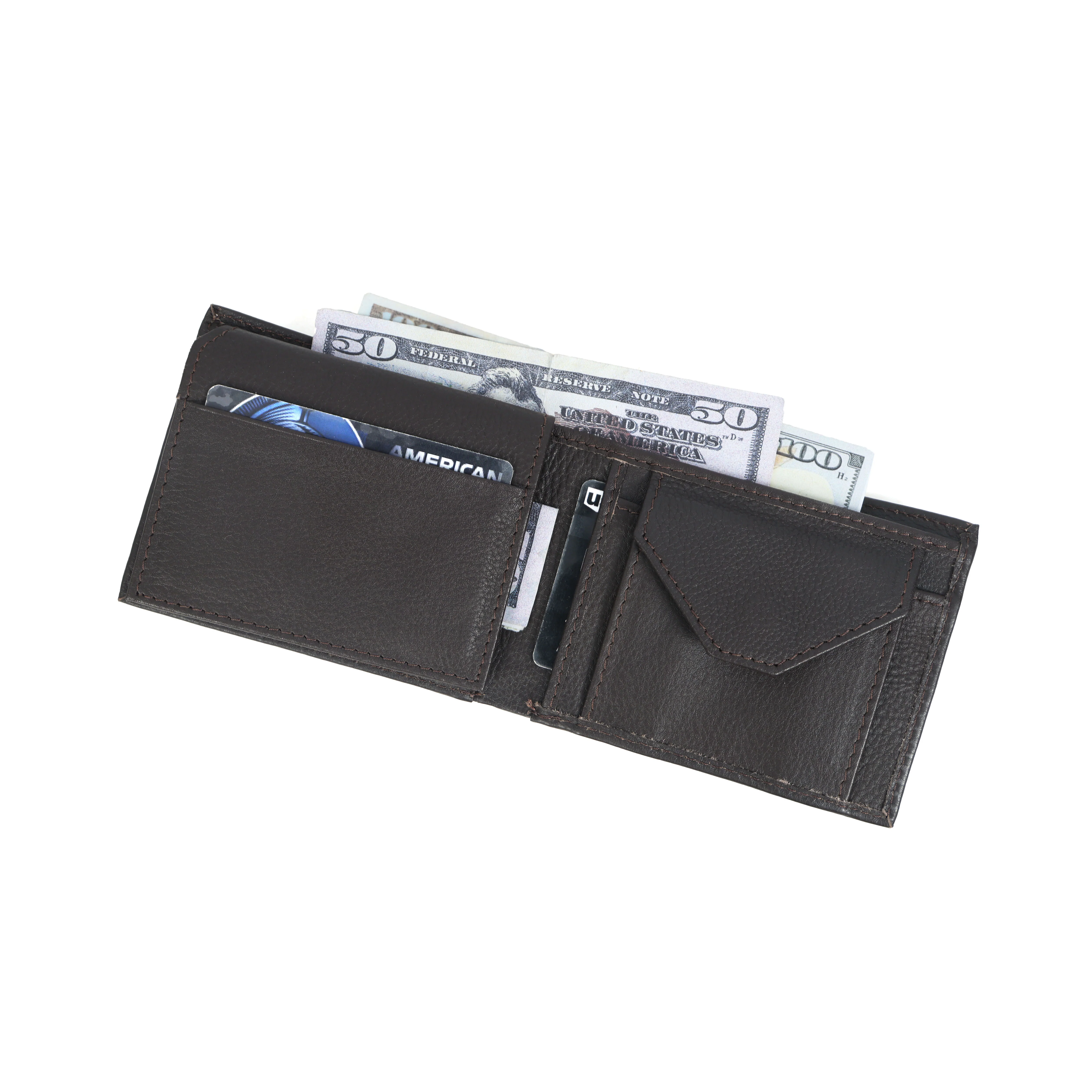 Premium Genuine Leather Bi-Fold Wallet | Sleek Coin Pocket & Card Organizer | Export Quality - Image 14