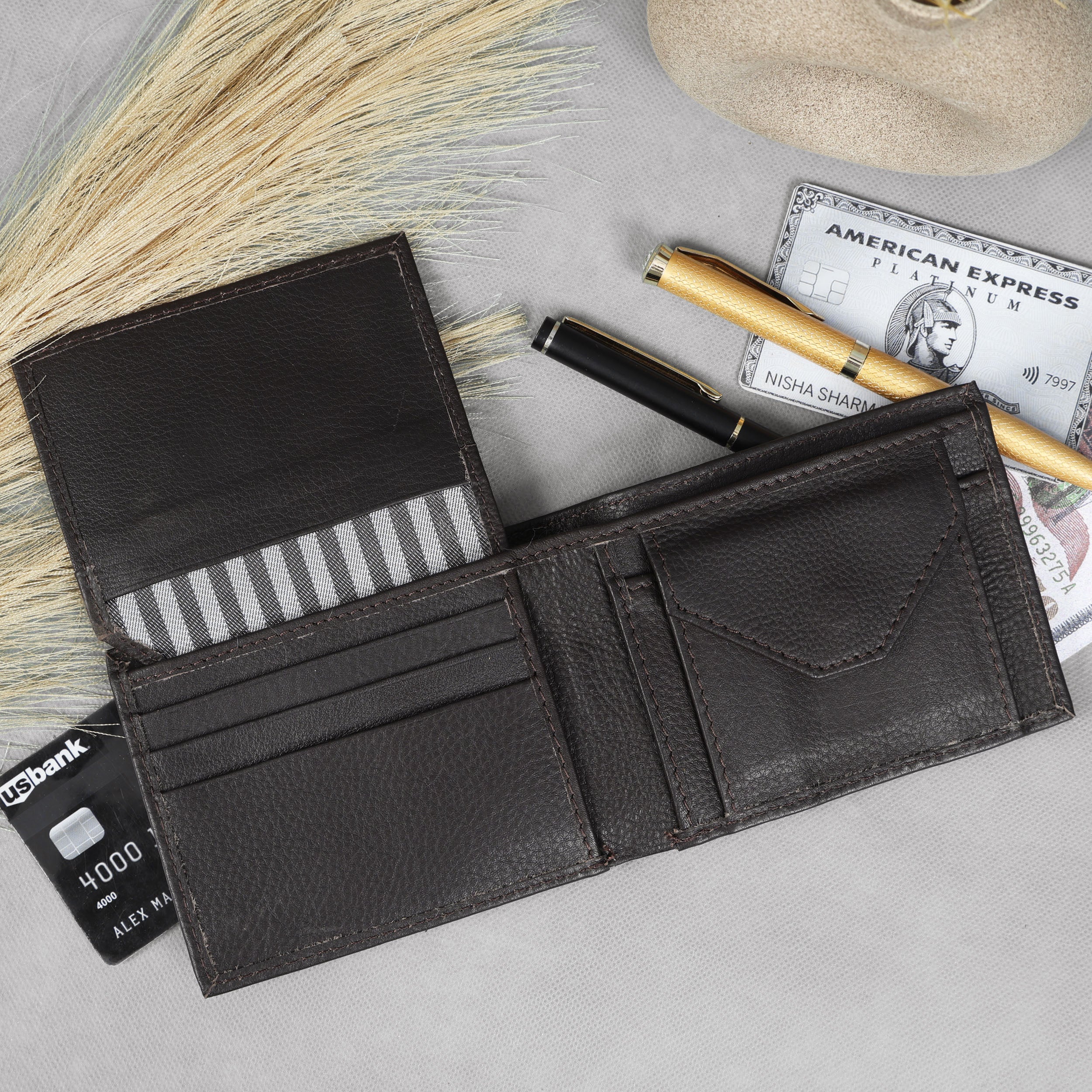 Premium Genuine Leather Bi-Fold Wallet | Sleek Coin Pocket & Card Organizer | Export Quality - Image 22