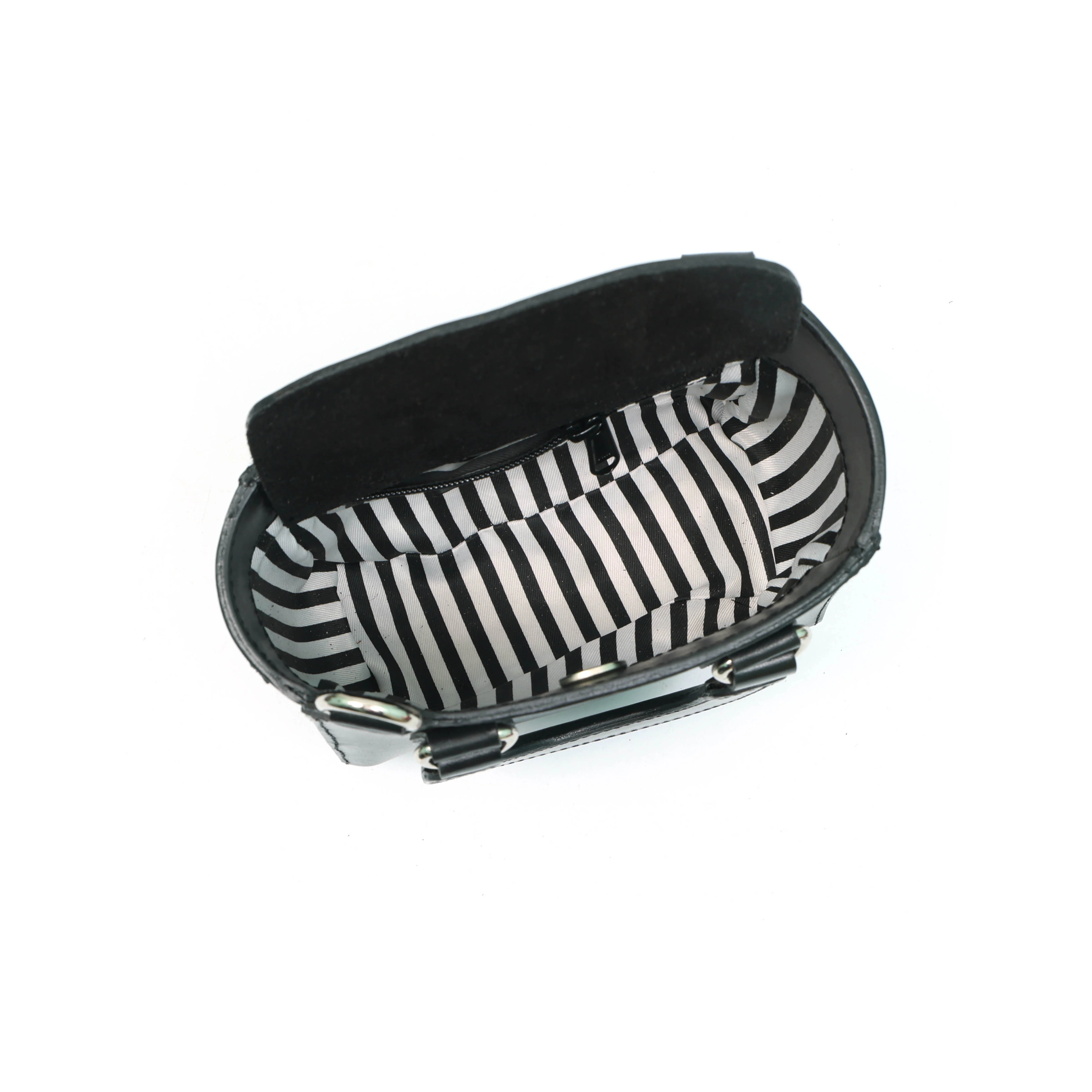 Premium Smooth Leather Mini Handbag with Top Handle & Adjustable Shoulder Strap - Image 12