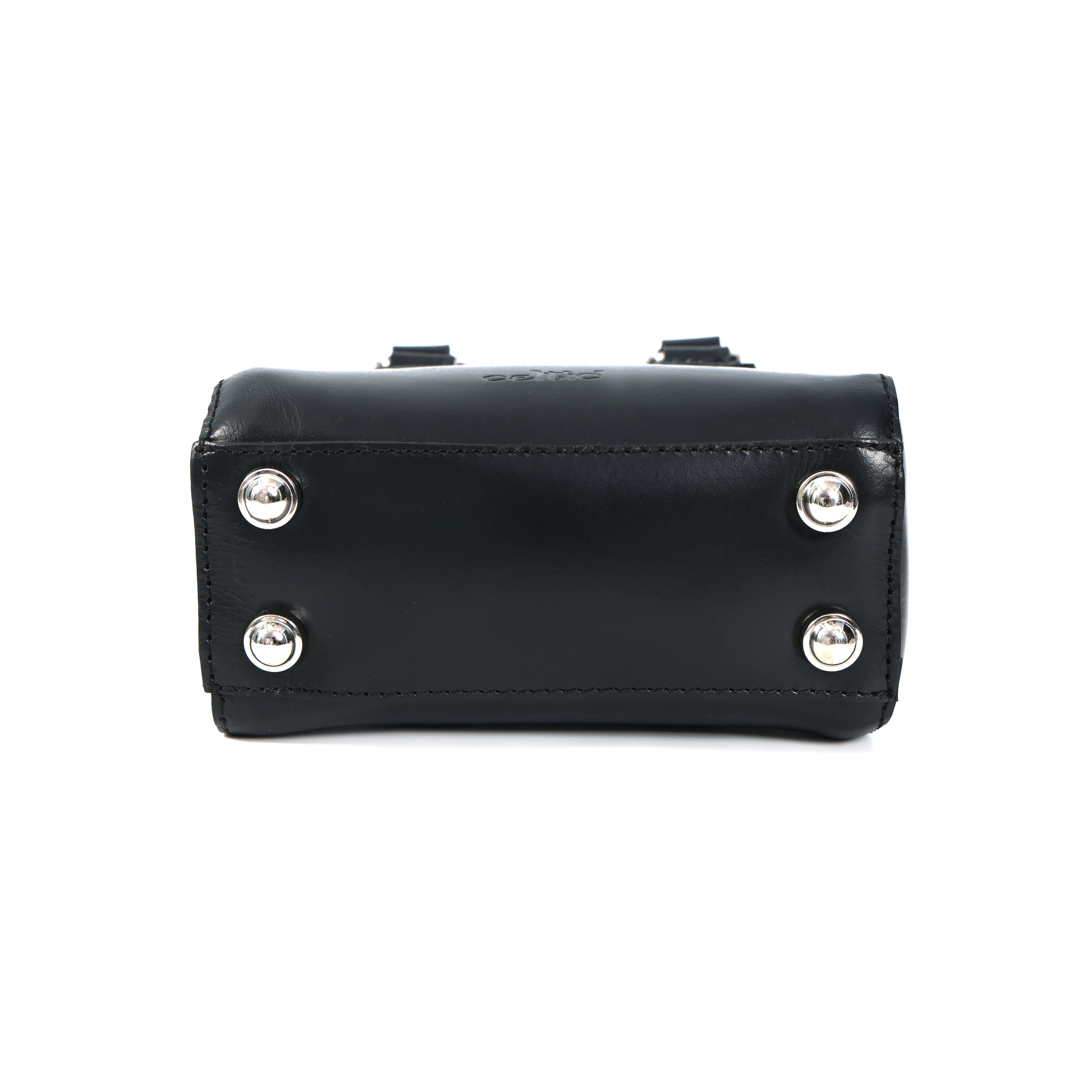 Premium Smooth Leather Mini Handbag with Top Handle & Adjustable Shoulder Strap - Image 14