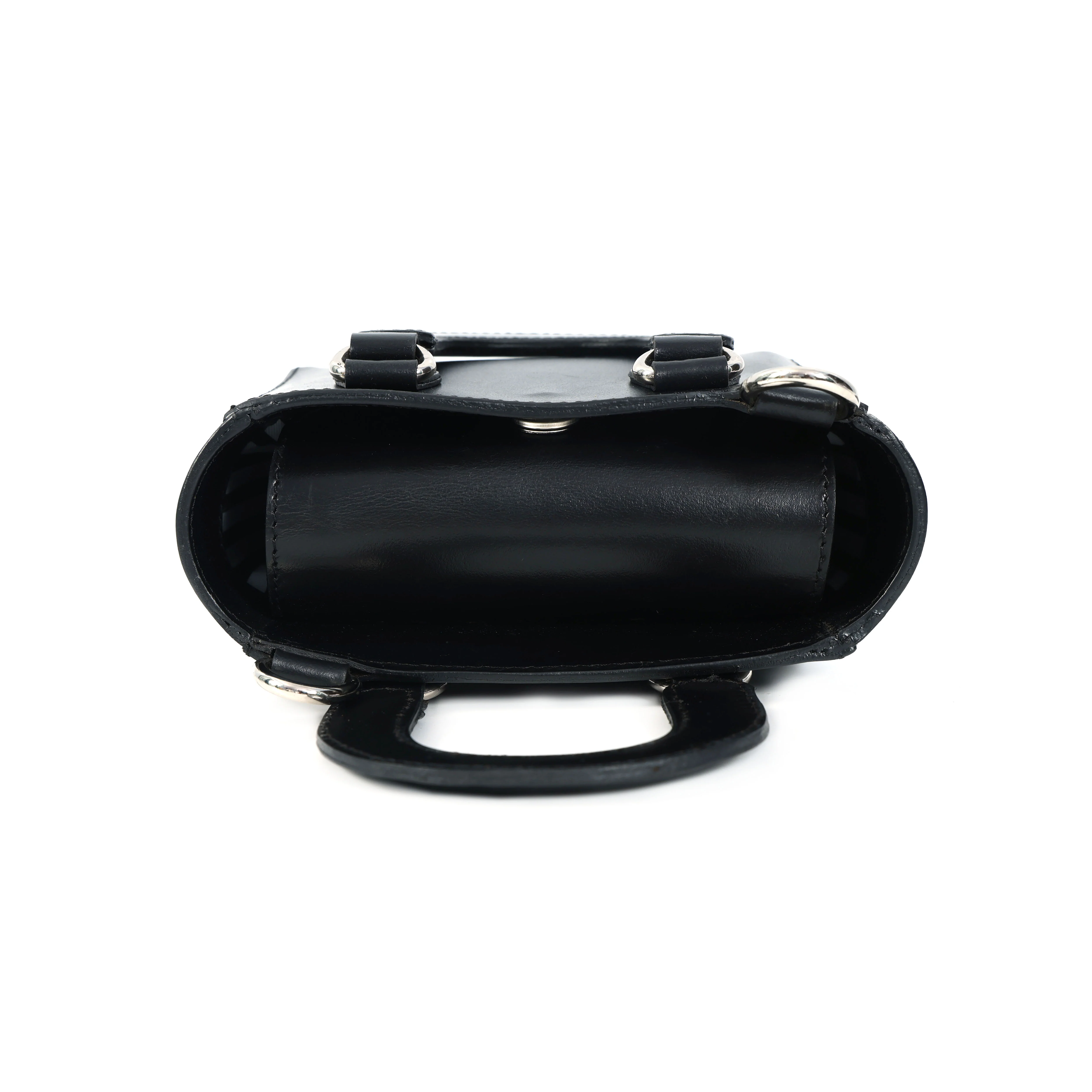 Premium Smooth Leather Mini Handbag with Top Handle & Adjustable Shoulder Strap - Image 20