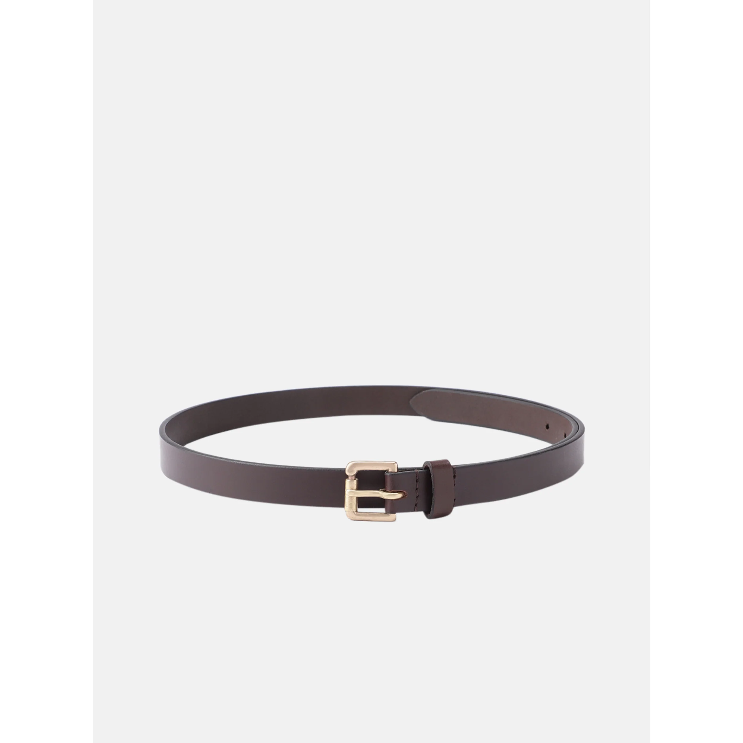 Women Genuine Leather Black Waist Accessory Brass Buckle Casual Formal - Image 8