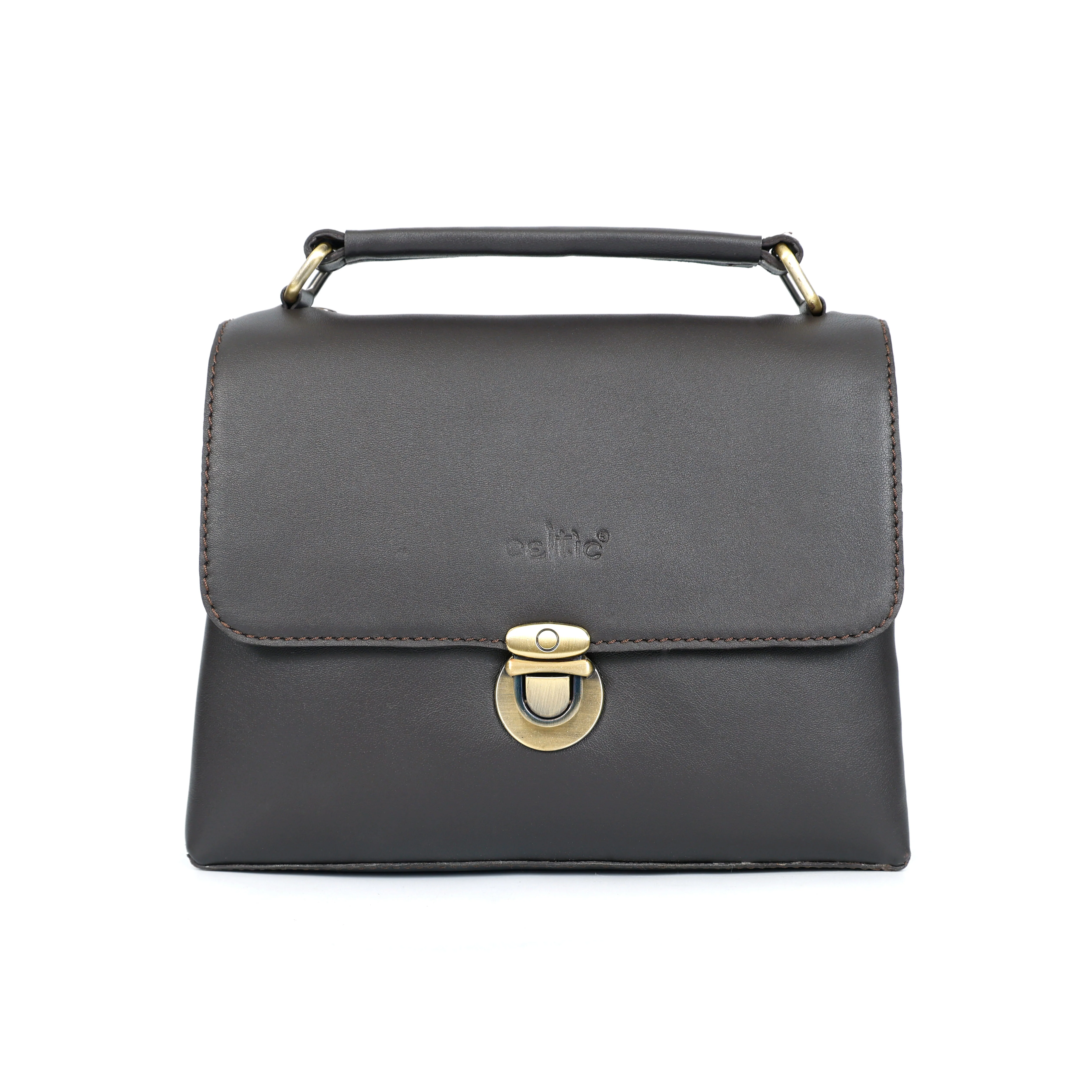 Premium Genuine Leather Satchel hand bag with Detachable Strap - Image 12