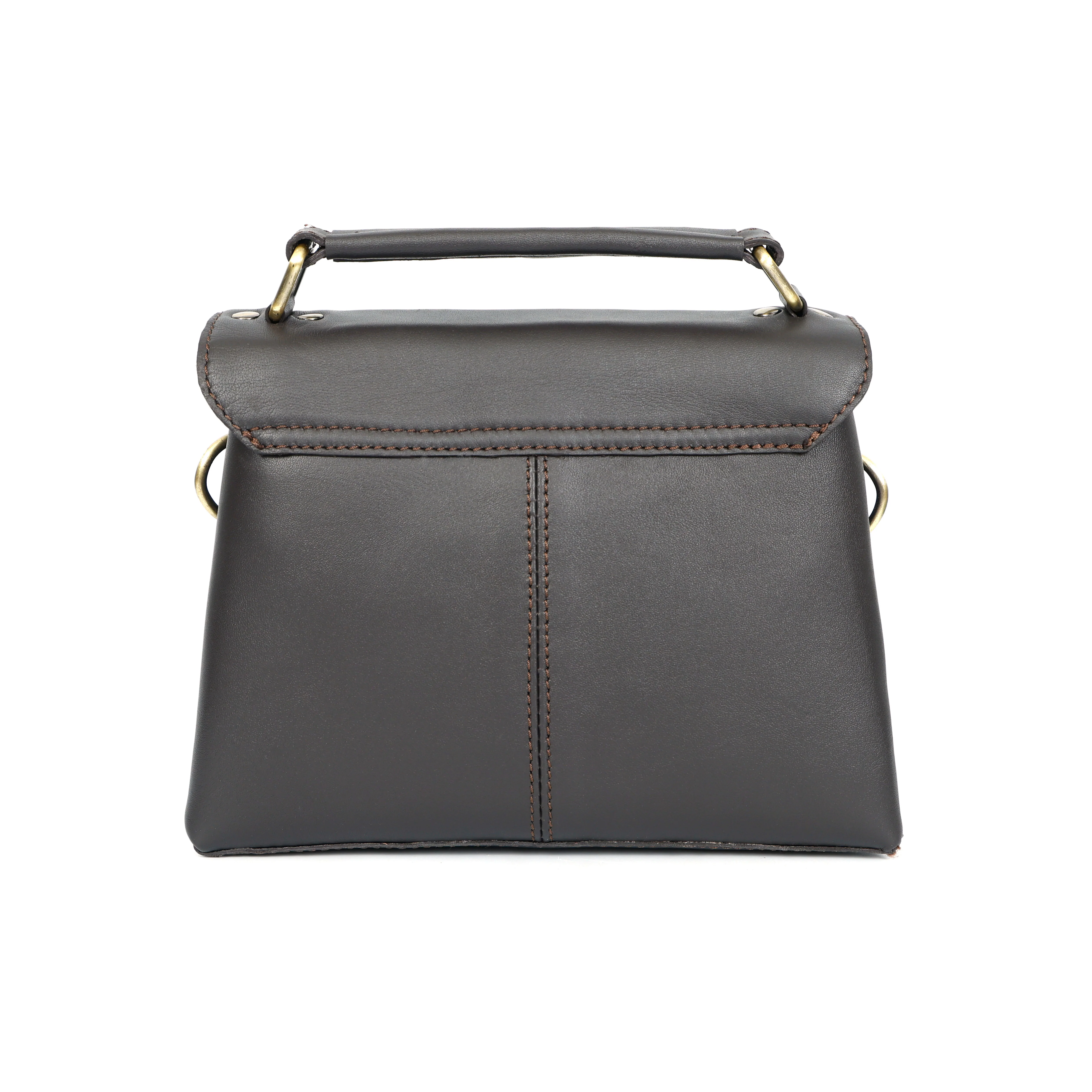 Premium Genuine Leather Satchel hand bag with Detachable Strap - Image 13