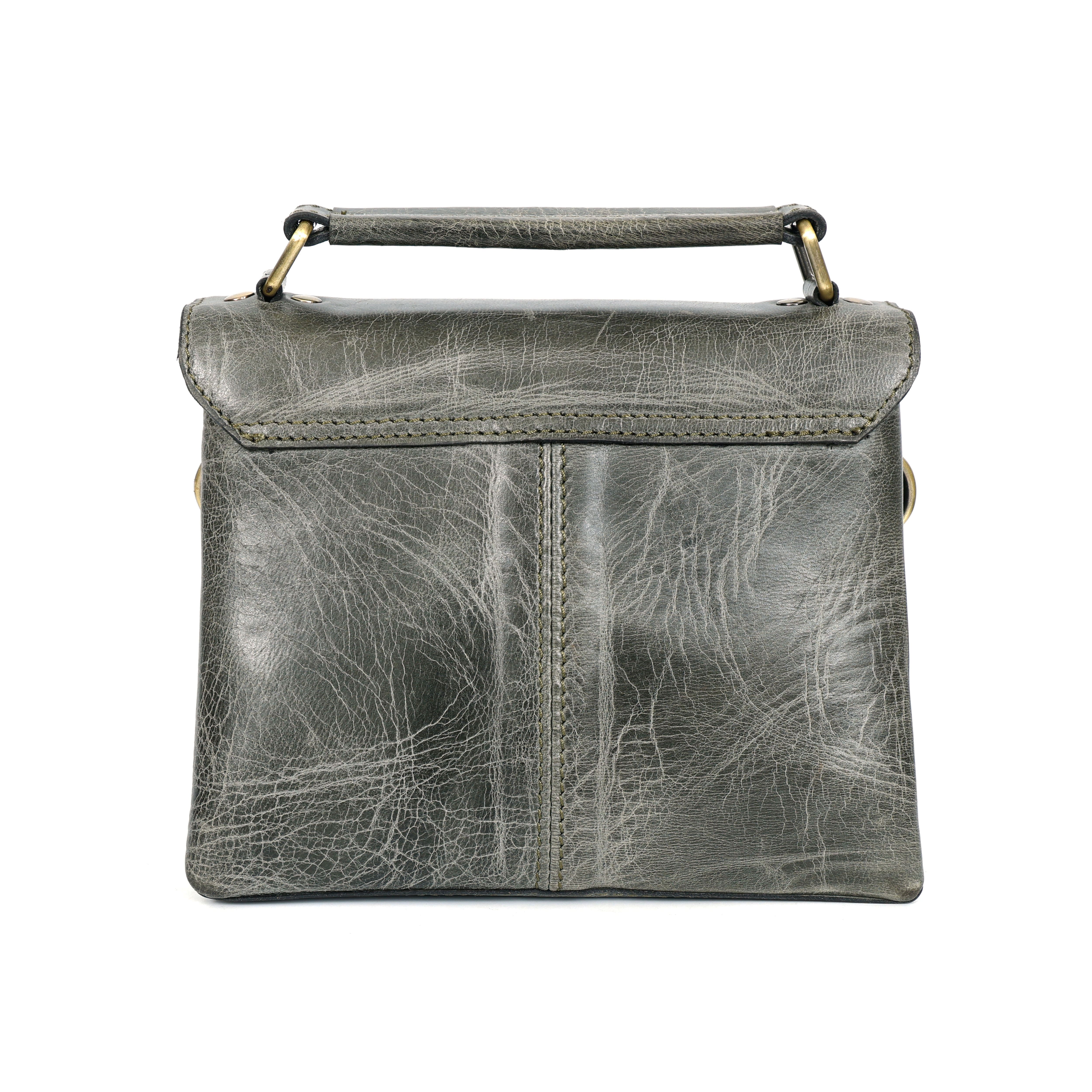 Premium Genuine Leather Satchel hand bag with Detachable Strap - Image 18
