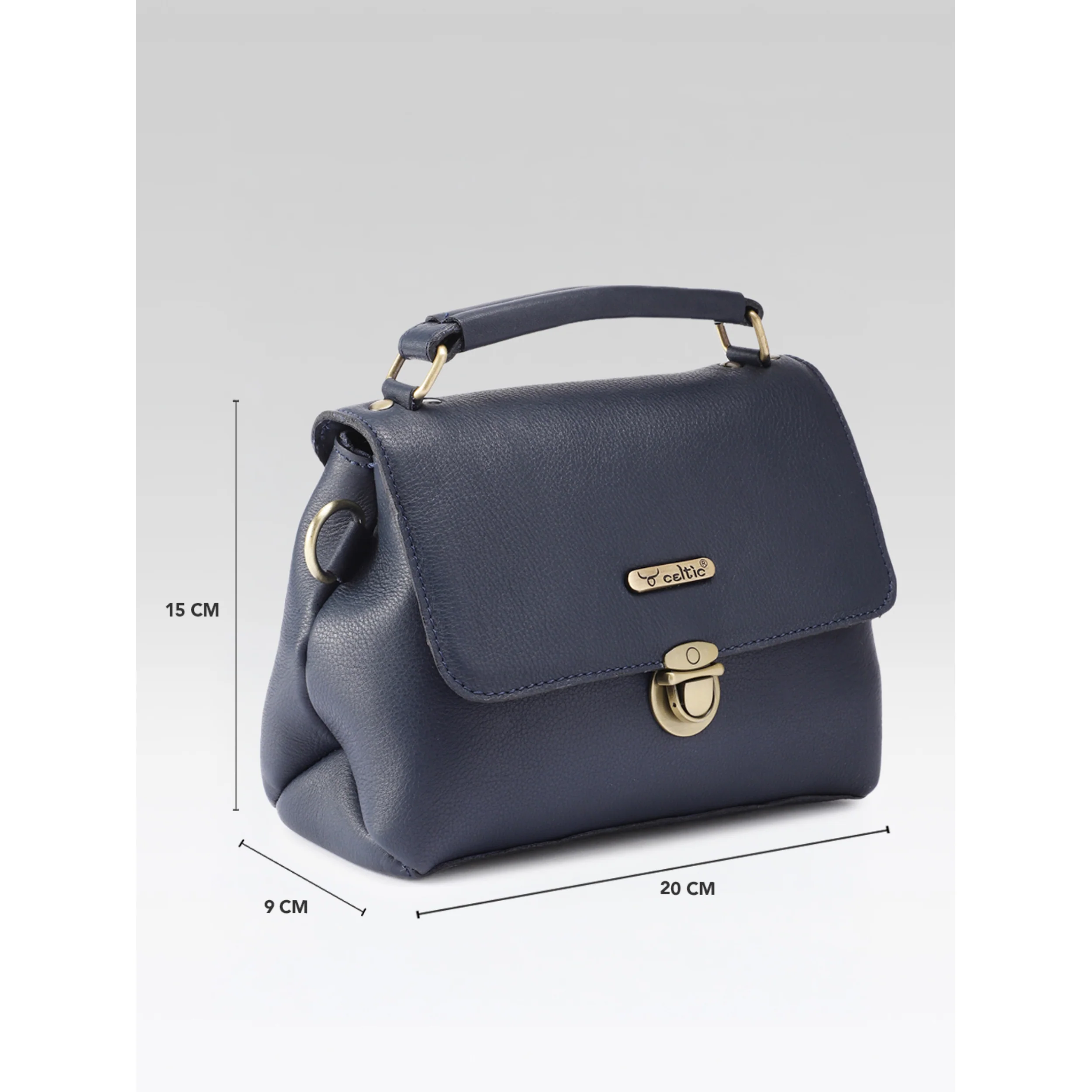 Premium Genuine Leather Satchel hand bag with Detachable Strap - Image 3