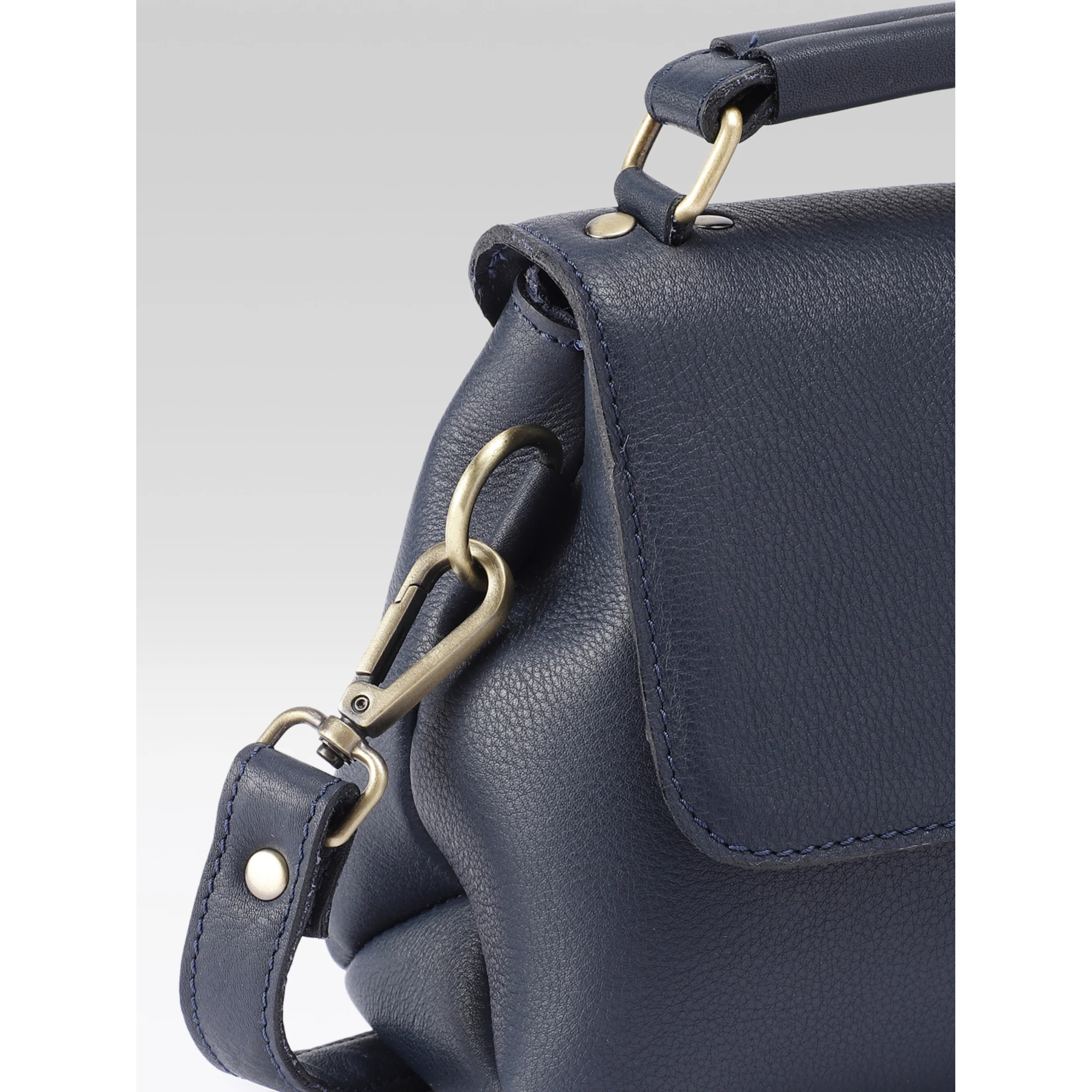 Premium Genuine Leather Satchel hand bag with Detachable Strap - Image 8