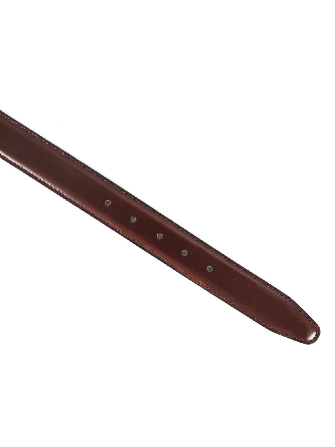 Unisex Classic Brown Leather Belt with Silver Buckle for Formal Casual Everyday Styling - Image 5