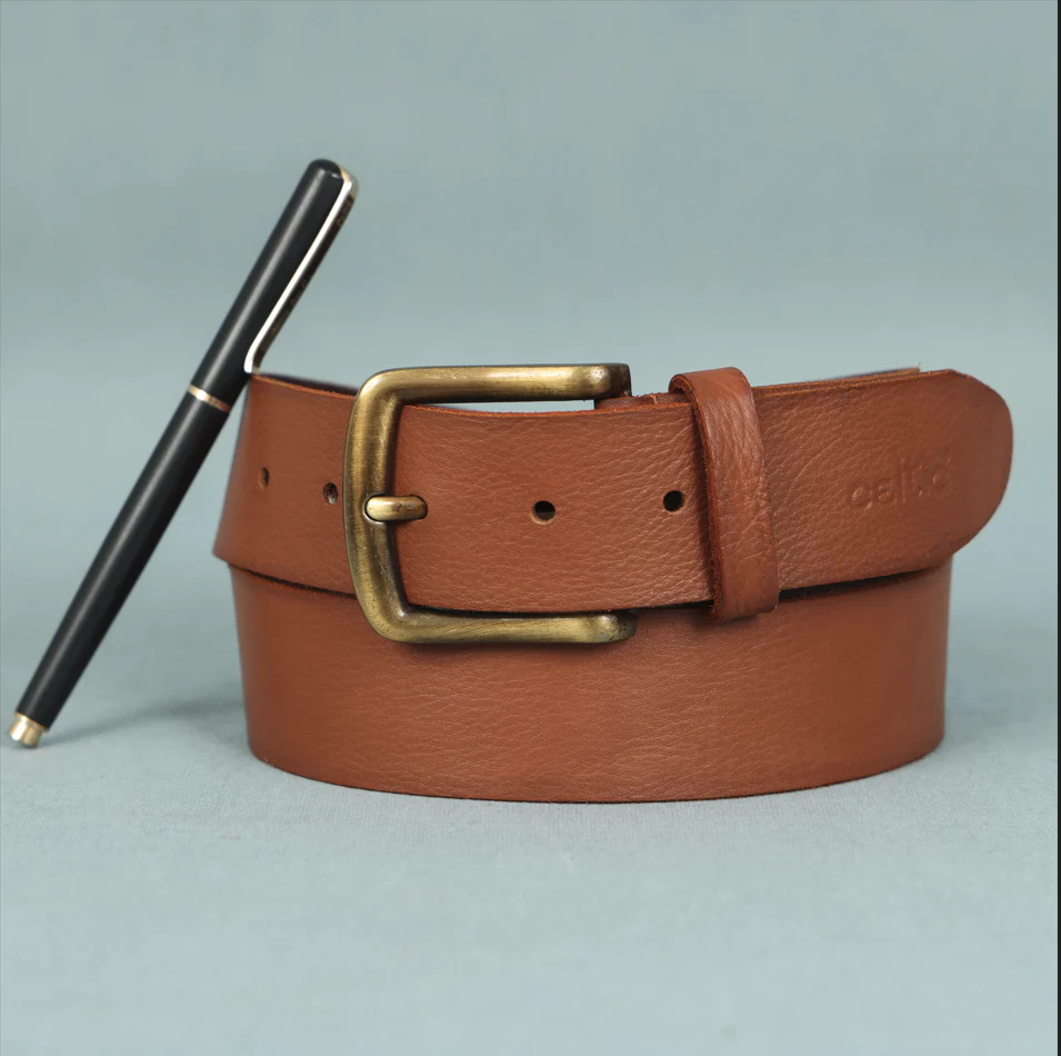 Men Genuine Leather  Waist Accessory Silver Buckle Casual Formal - Image 10