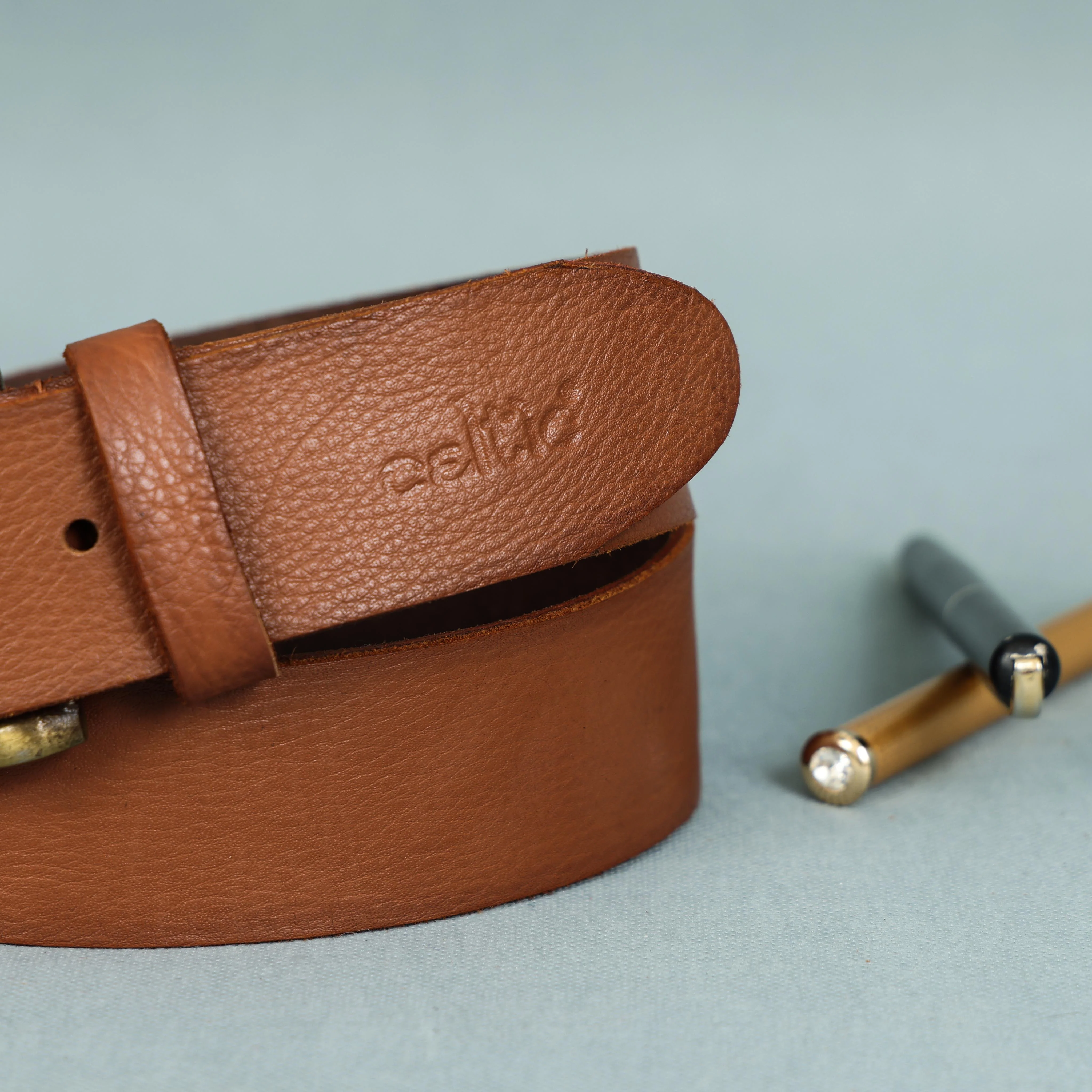 Men Genuine Leather  Waist Accessory Silver Buckle Casual Formal - Image 11