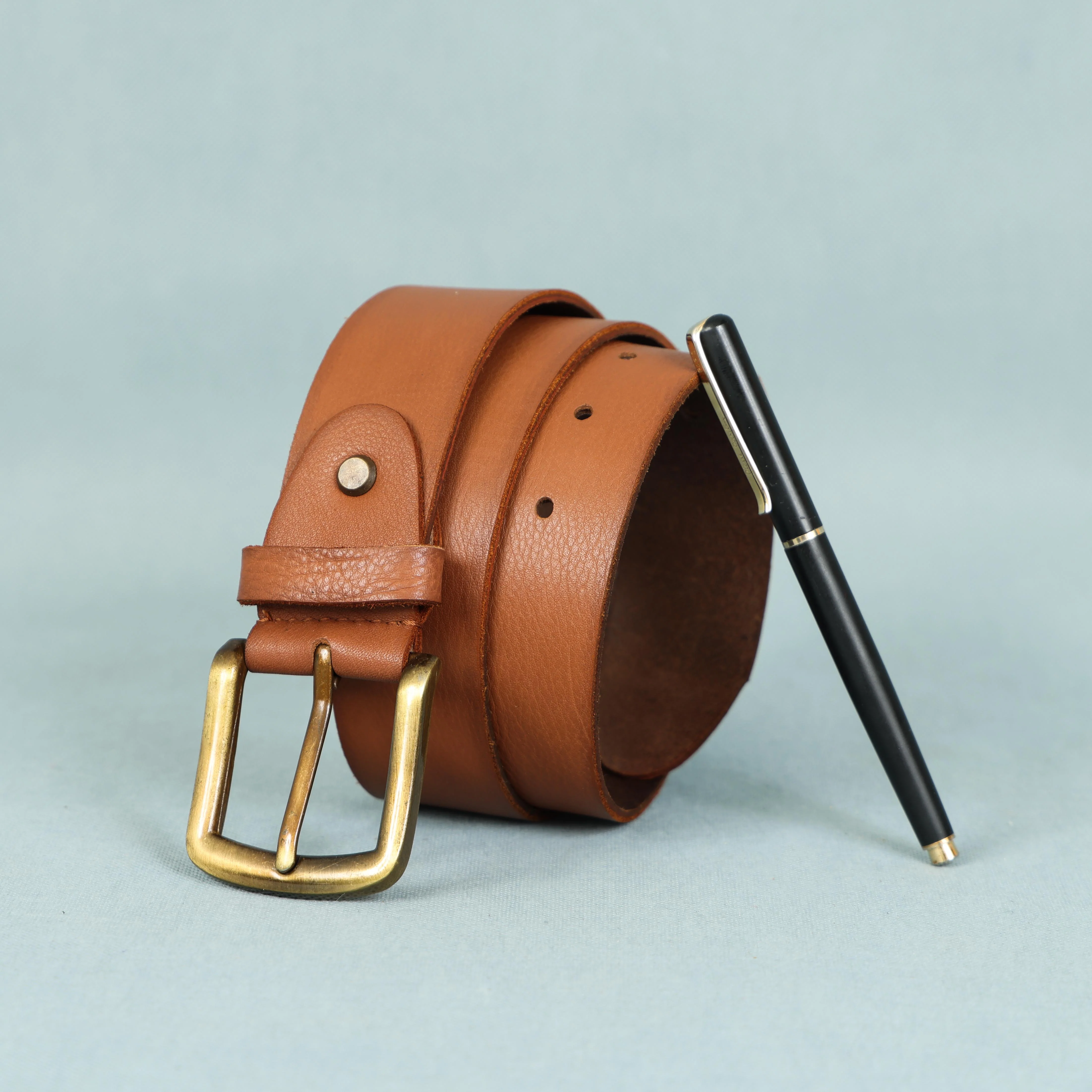 Men Genuine Leather  Waist Accessory Silver Buckle Casual Formal - Image 13