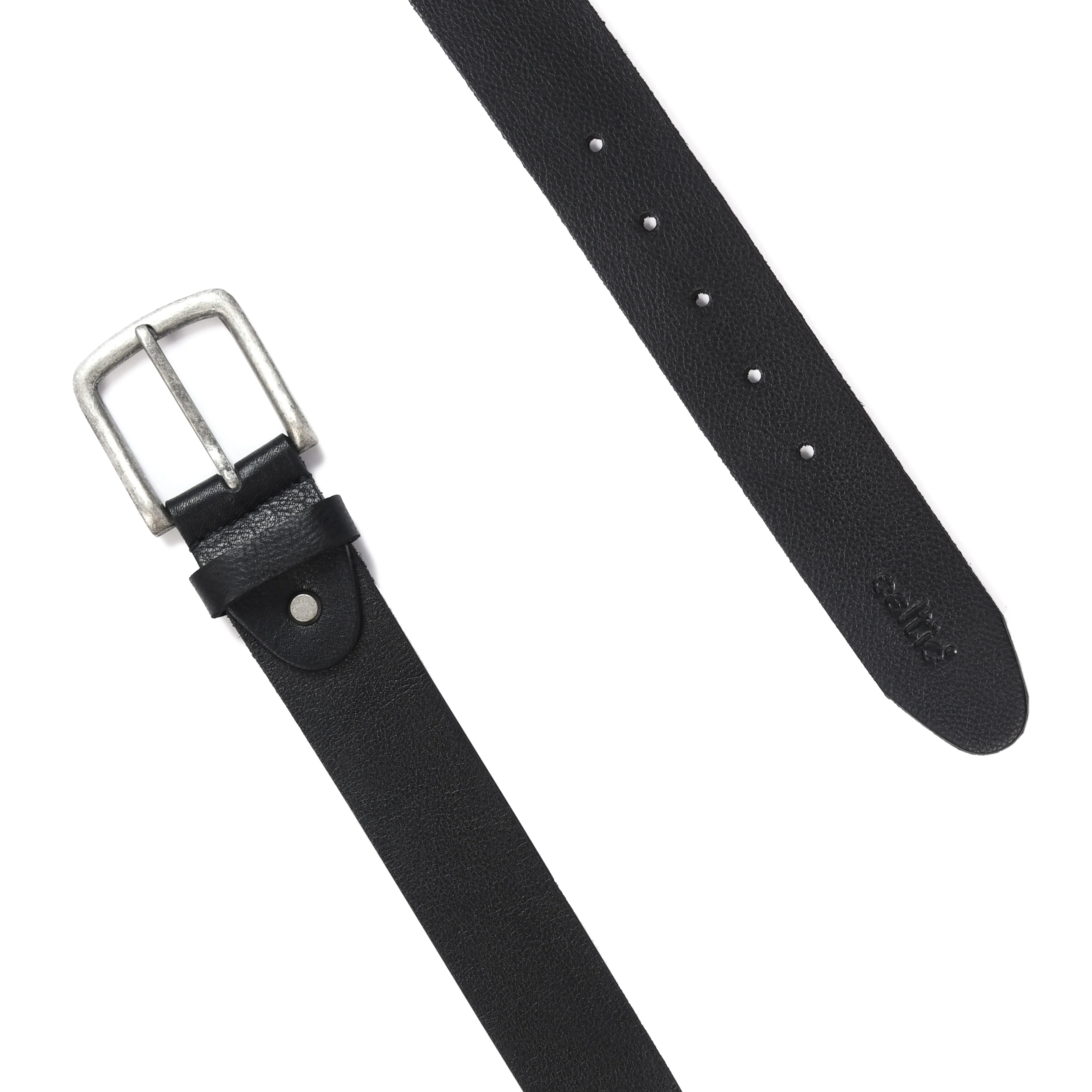 Men Genuine Leather  Waist Accessory Silver Buckle Casual Formal - Image 6