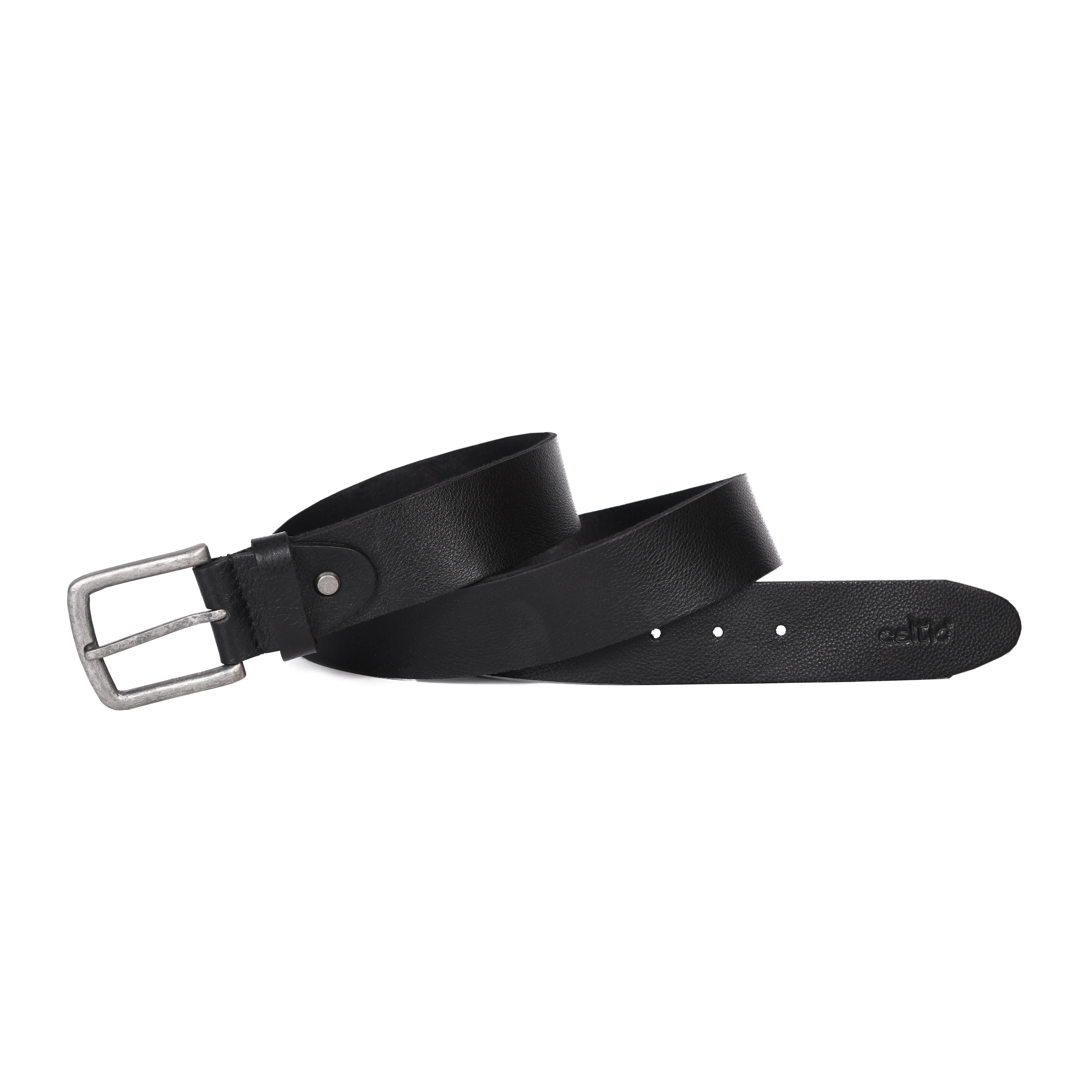 Men Genuine Leather  Waist Accessory Silver Buckle Casual Formal - Image 7