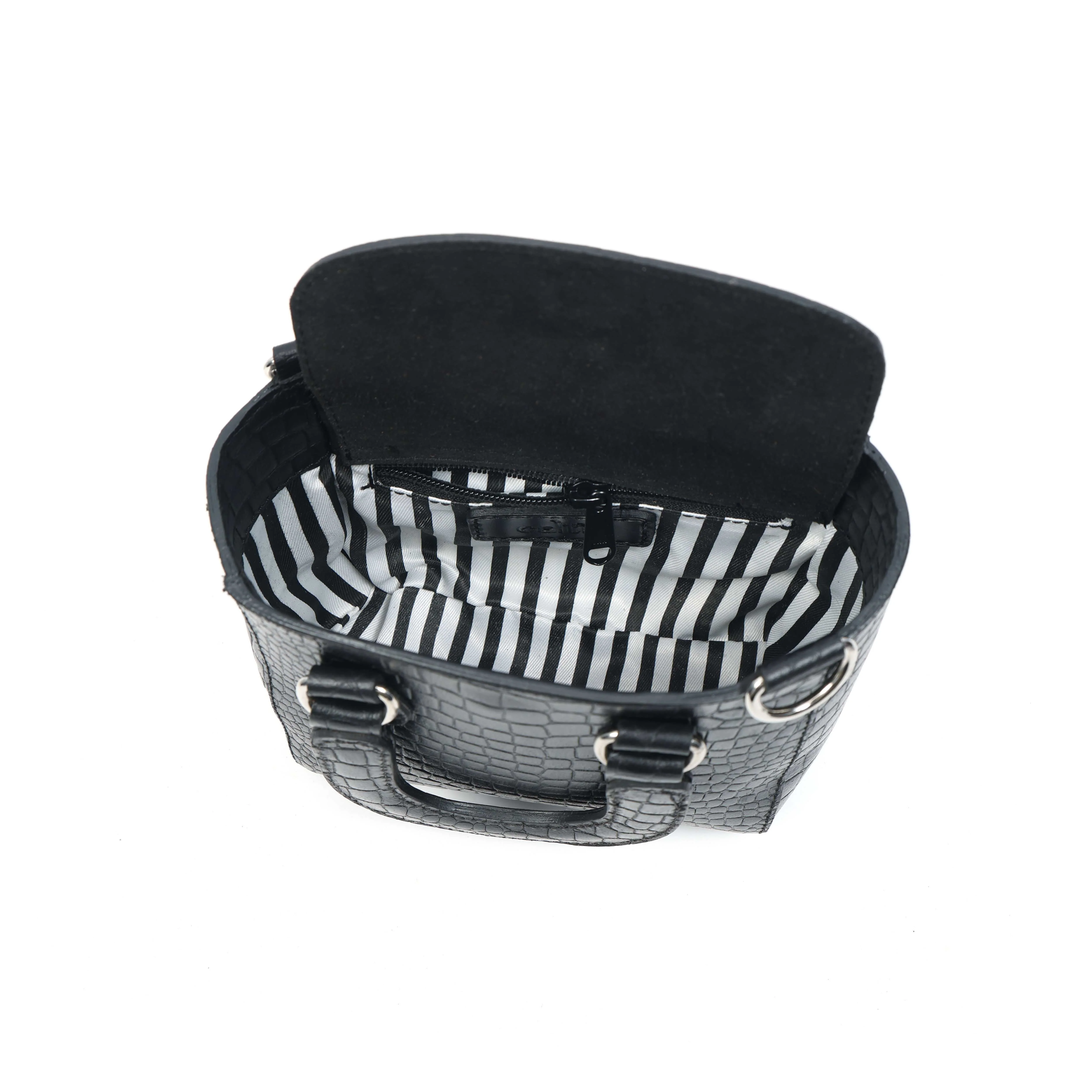 Stylish Leather Croco Print Sling Bag ’?????? Chic & Versatile. BG-1621 - Image 6