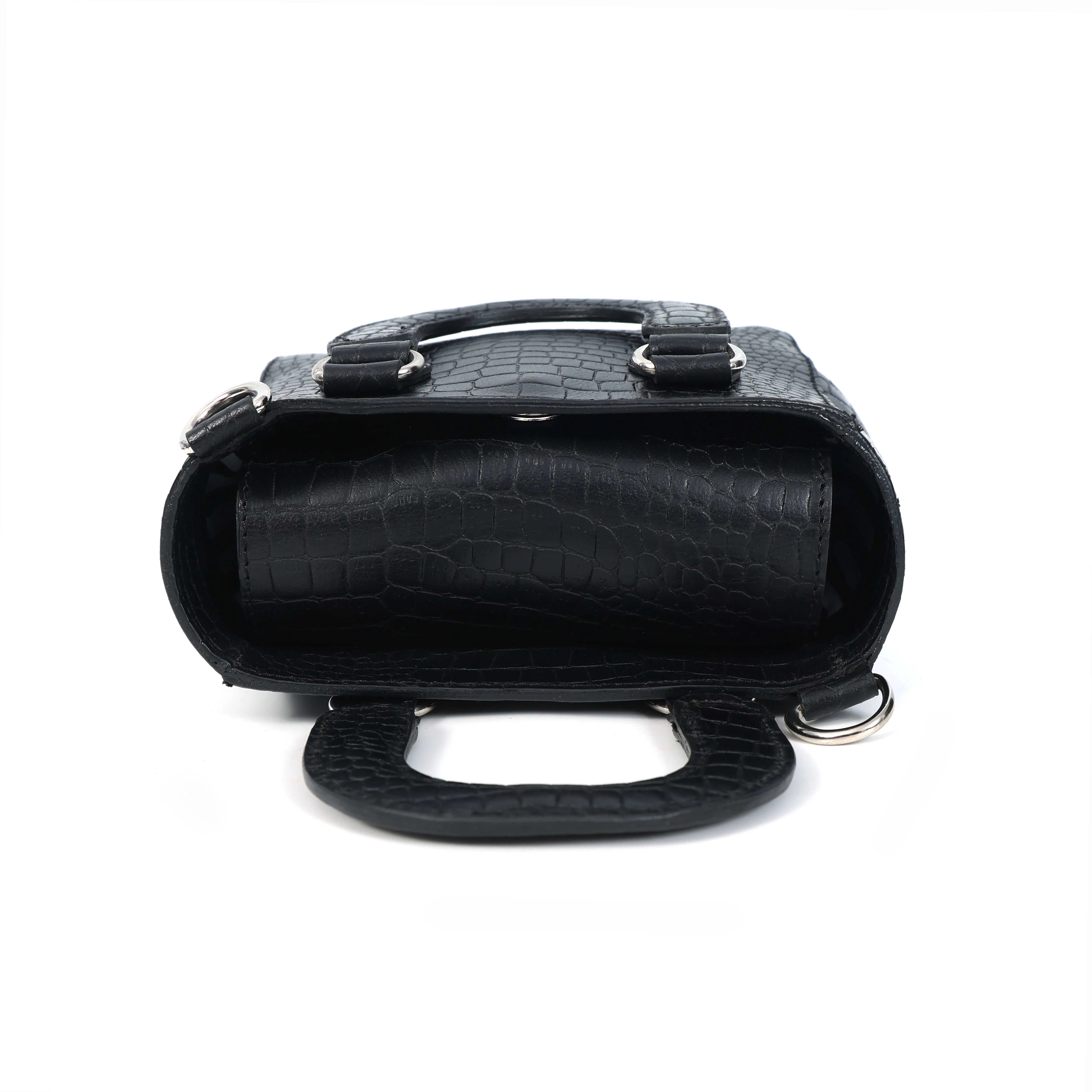 Stylish Leather Croco Print Sling Bag ’?????? Chic & Versatile. BG-1621 - Image 8