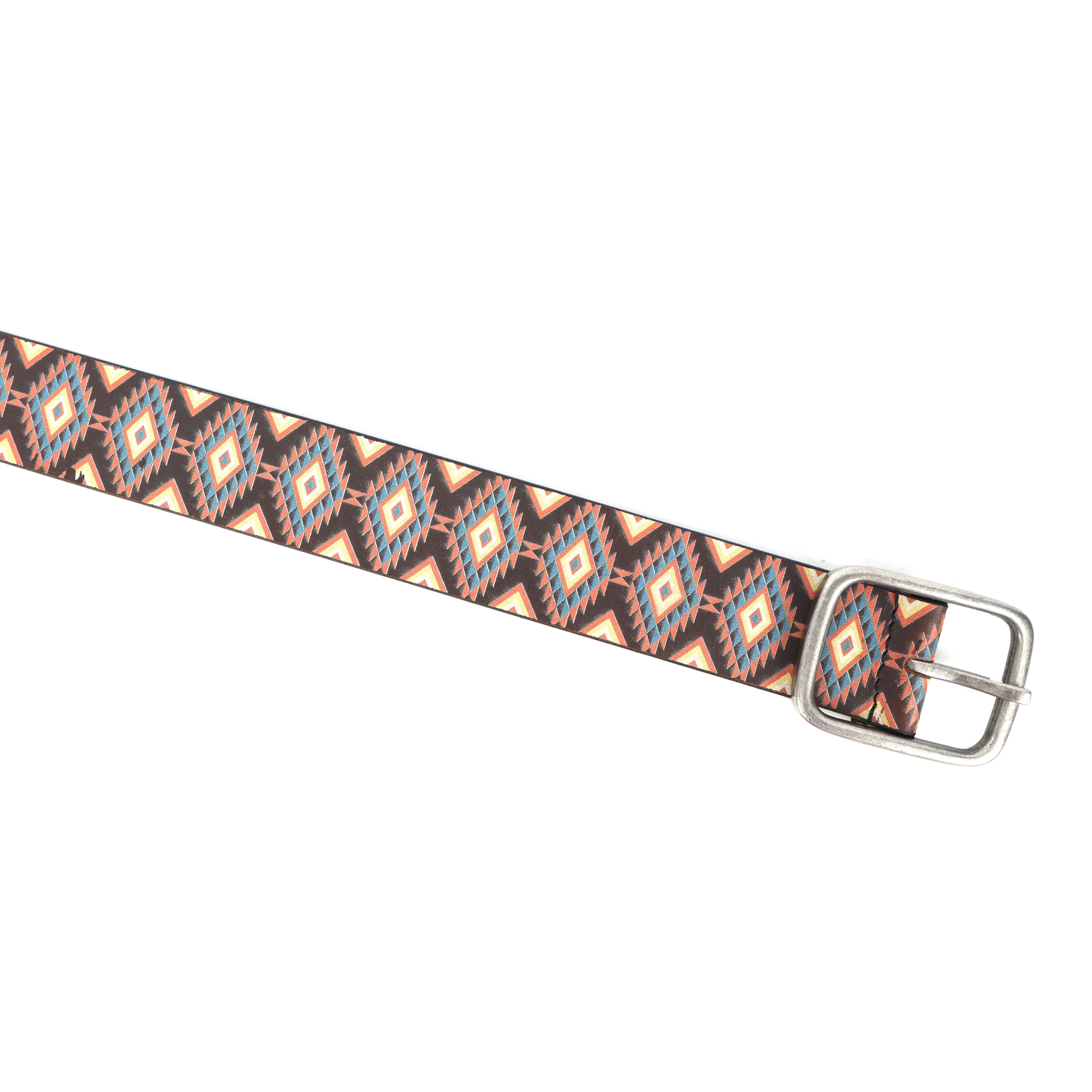 Unisex Handcrafted Tribal Pattern Belt With Durable Buckle Stylish Ethnic Casual Wear - Image 3