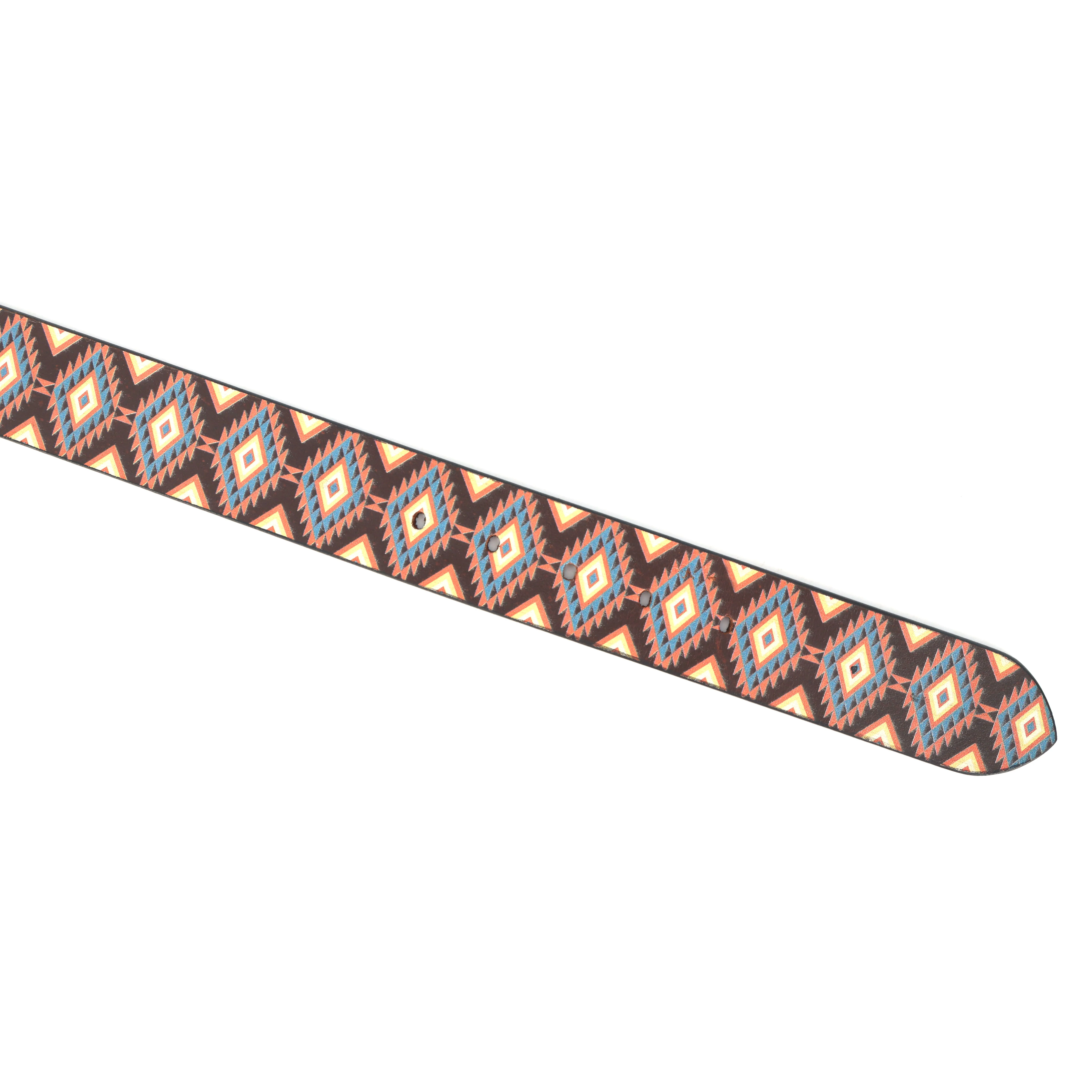 Unisex Handcrafted Tribal Pattern Belt With Durable Buckle Stylish Ethnic Casual Wear - Image 4