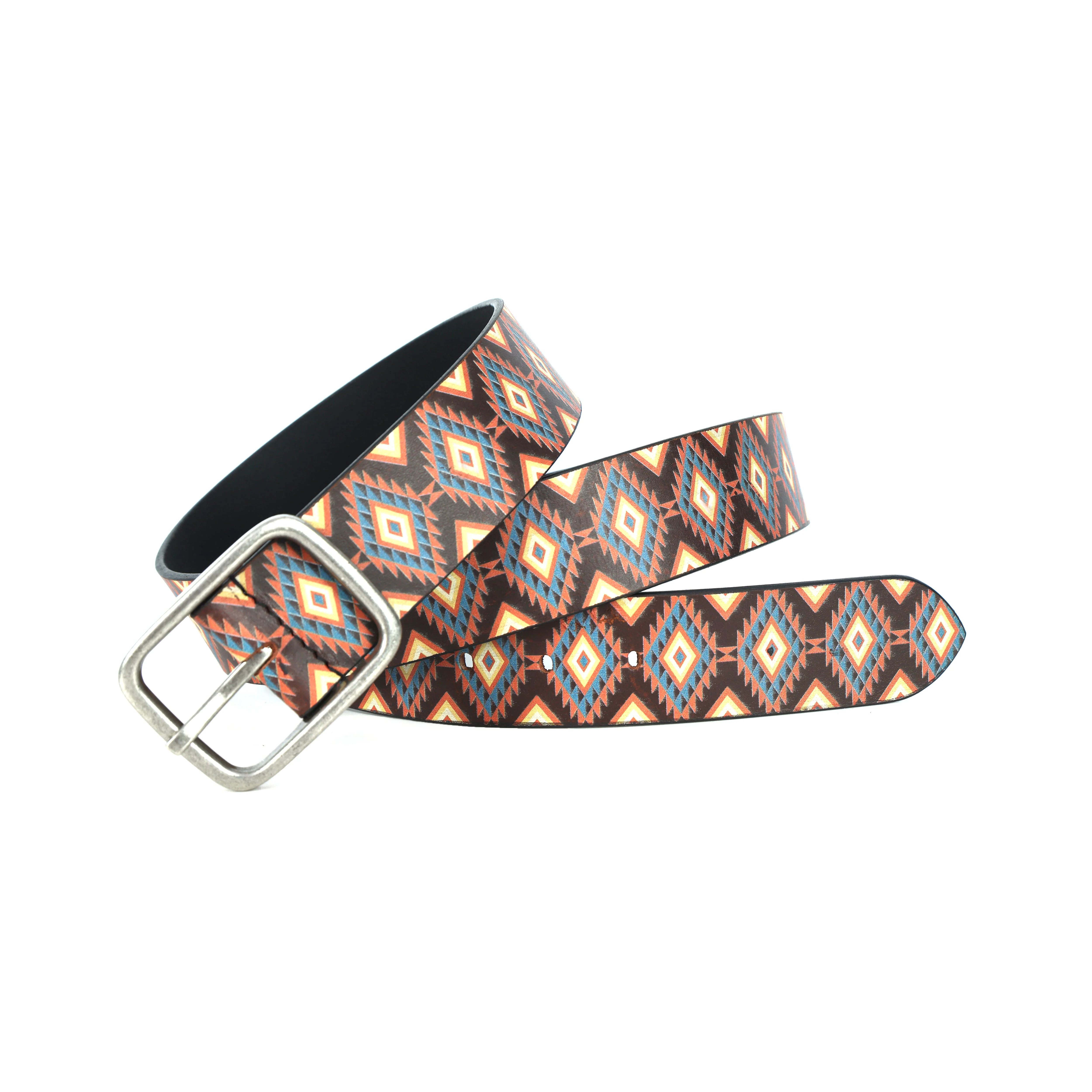 Unisex Handcrafted Tribal Pattern Belt With Durable Buckle Stylish Ethnic Casual Wear - Image 6