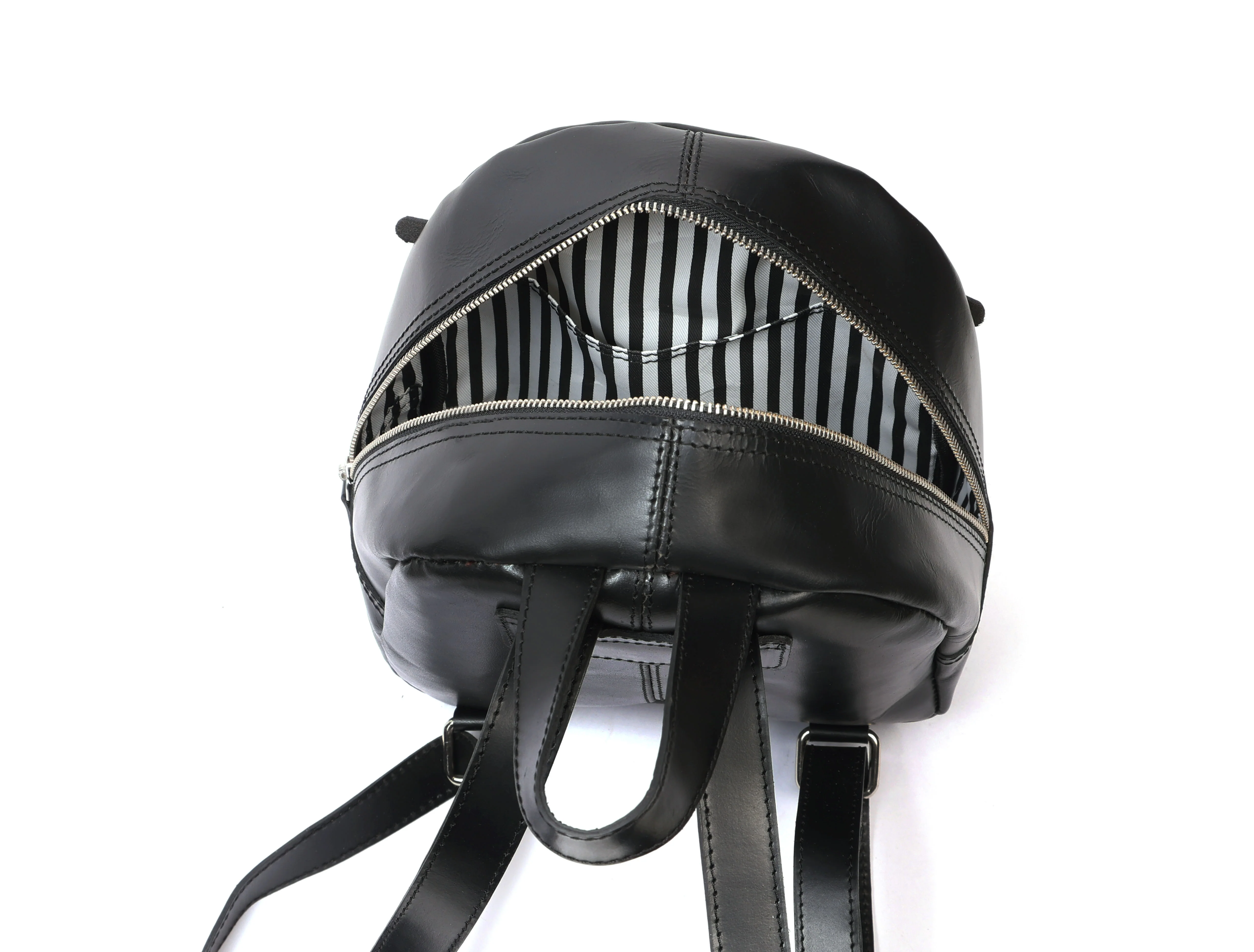 Premium Genuine Leather Backpack for Women | Minimal Structured Design with Front Zip Pocket - Image 7