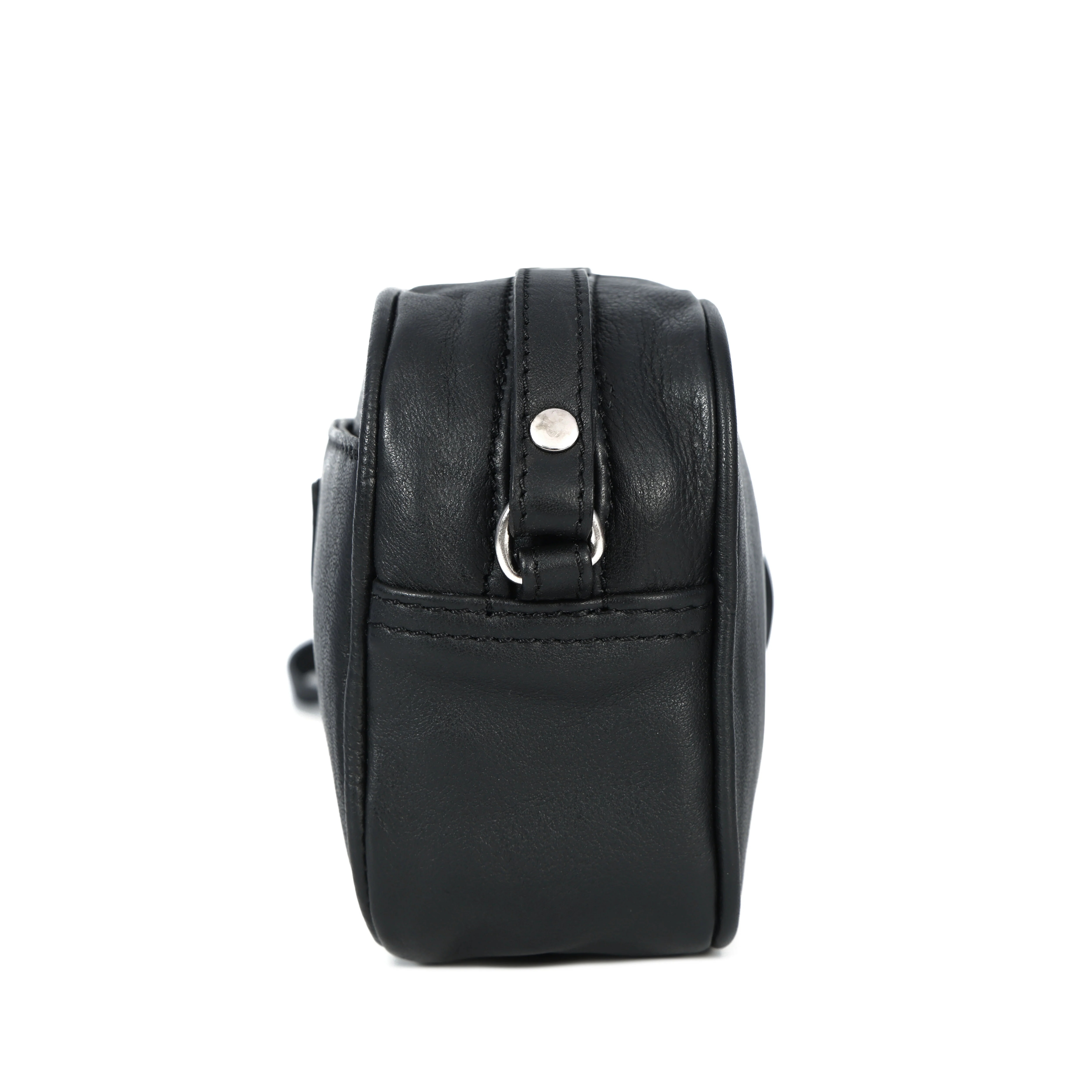 Premium Export Leather Compact Crossbody Bag | Multiple Zip Pockets & Adjustable Strap - Image 13